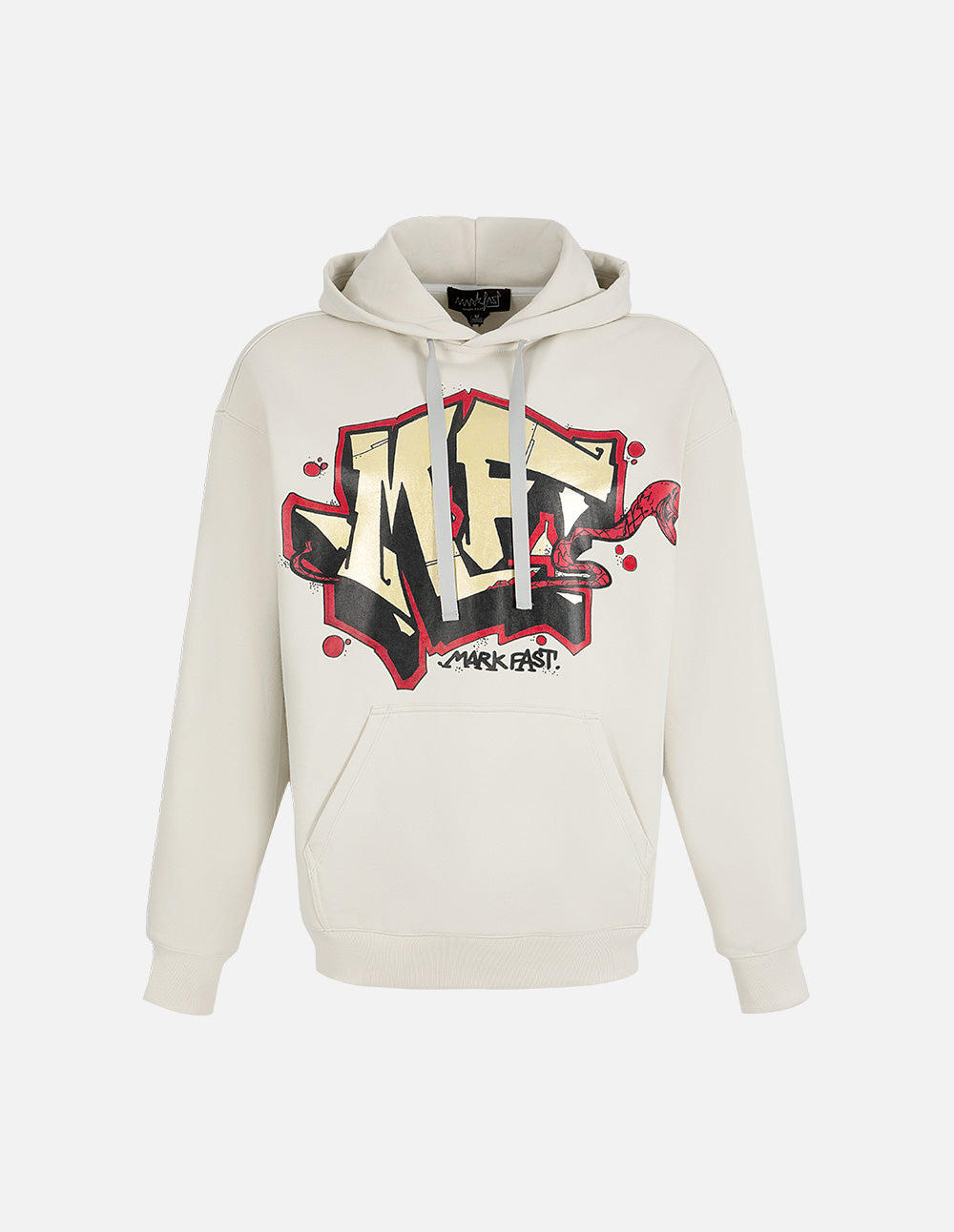 Unisex Graffiti Cotton Hooded Sweatshirt