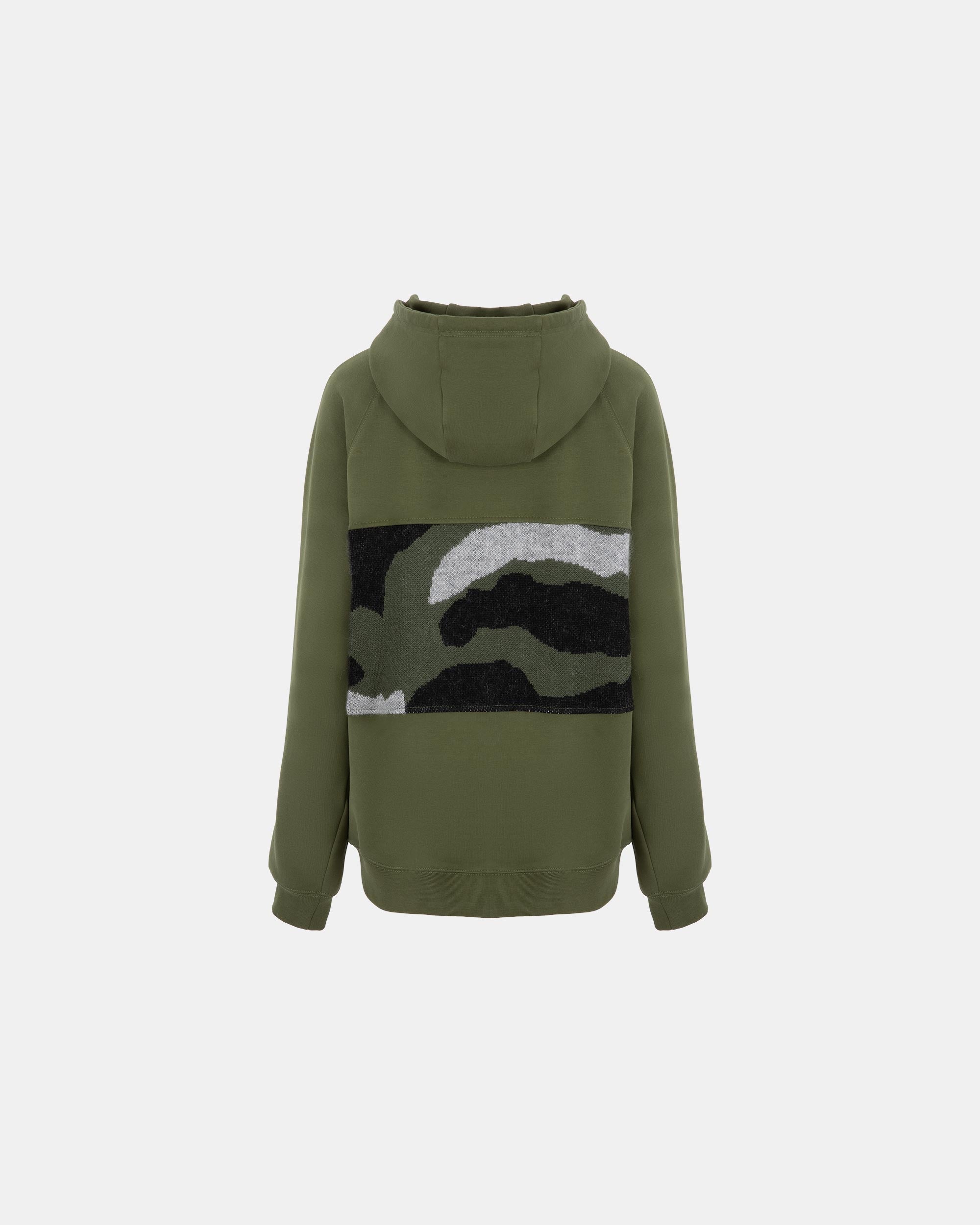 Unisex Army Green Camouflage Hooded Sweatshirt