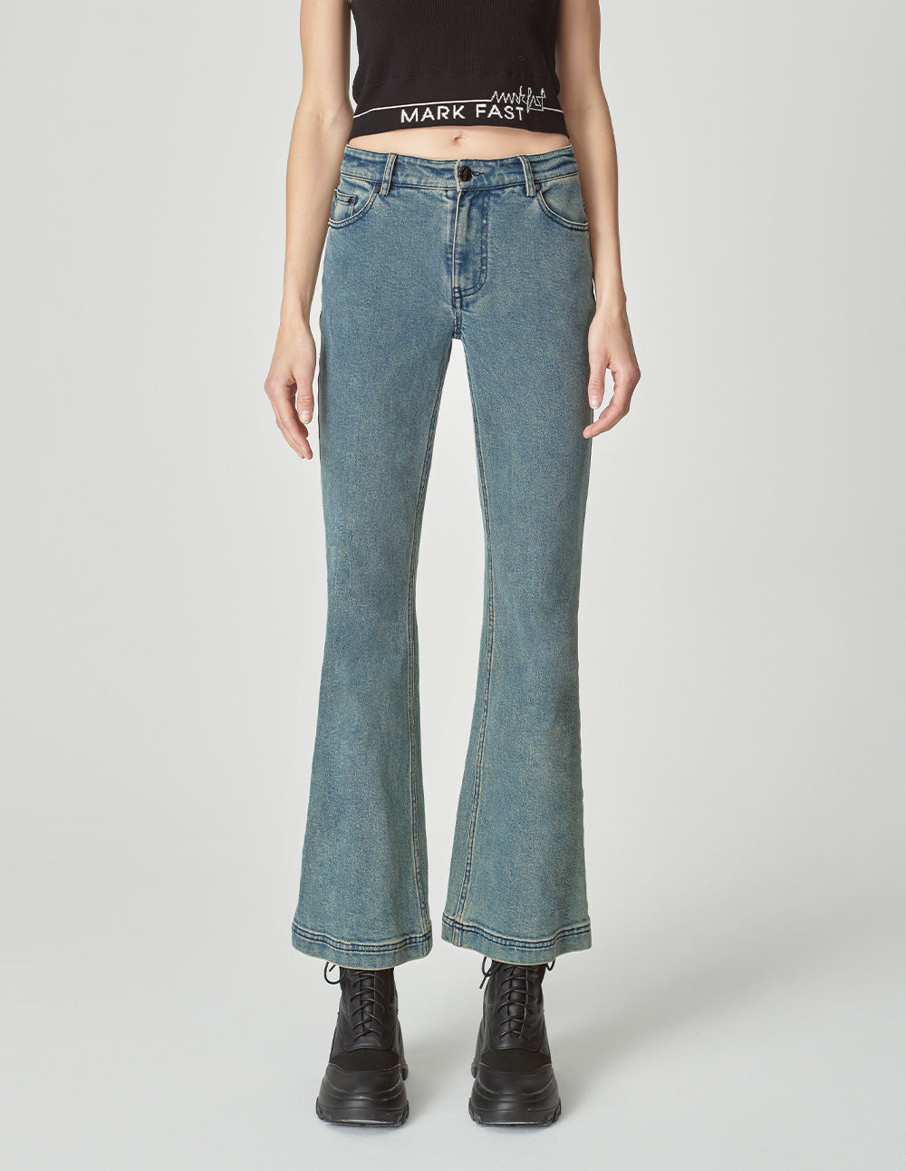 Women's Vintage Washed Cotton Jeans