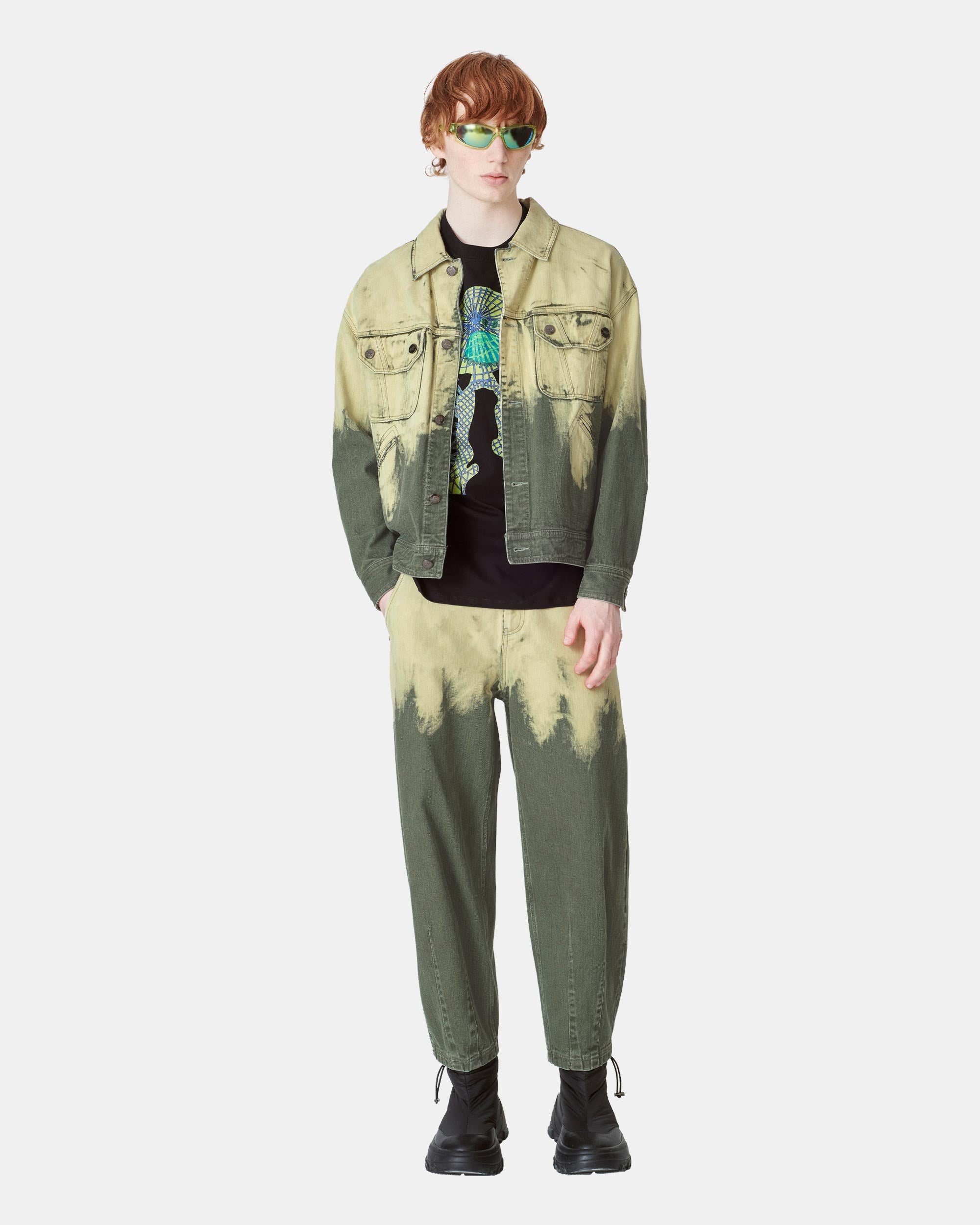 Unisex Couple Style Washed Denim Jacket