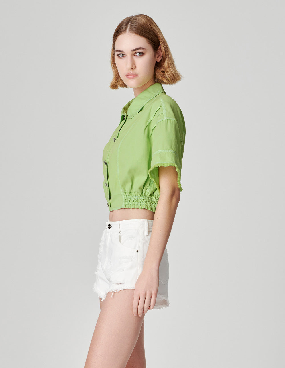 Women's Washed Denim Shirt