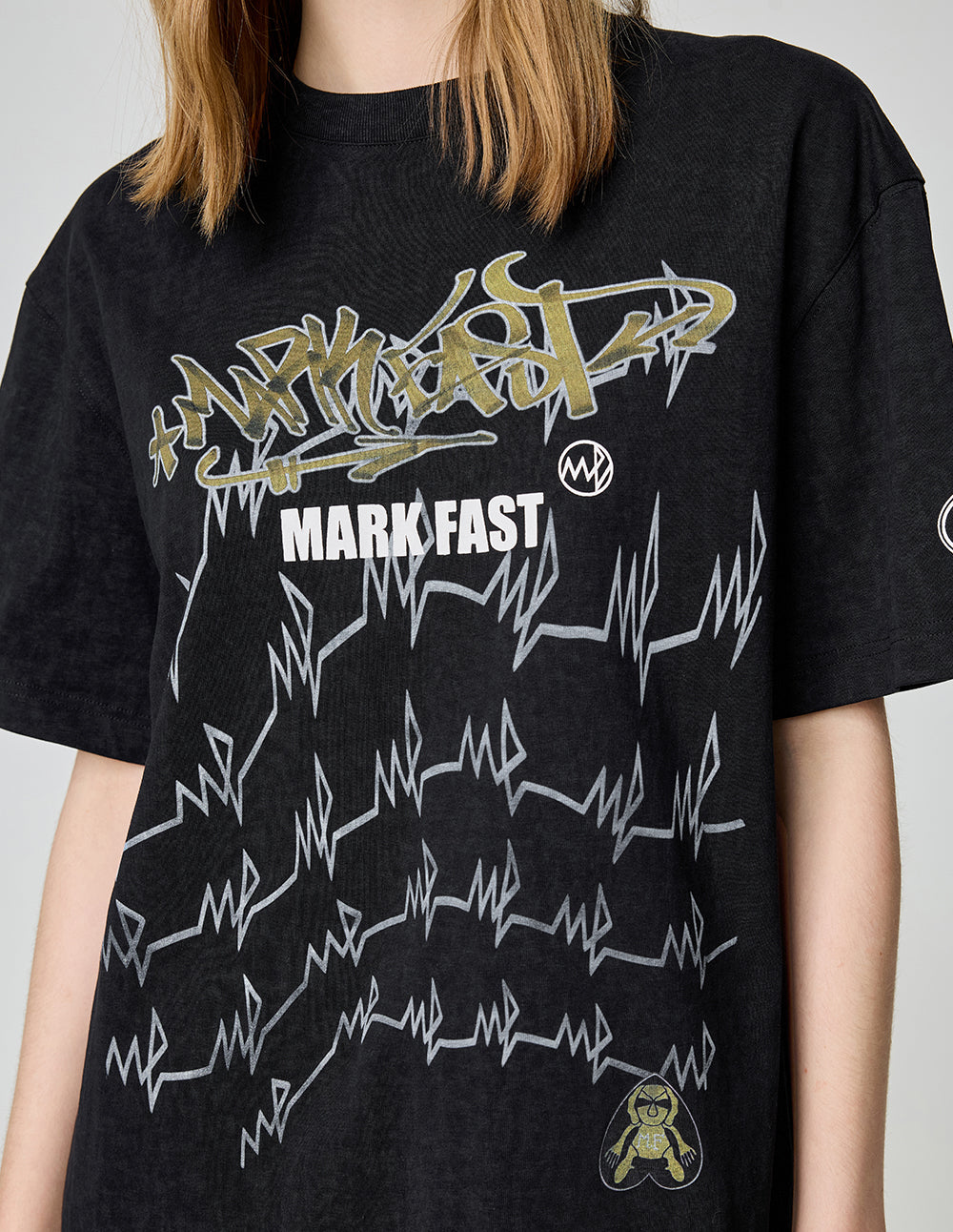 Women's Cotton Retro Logo Print T-Shirt