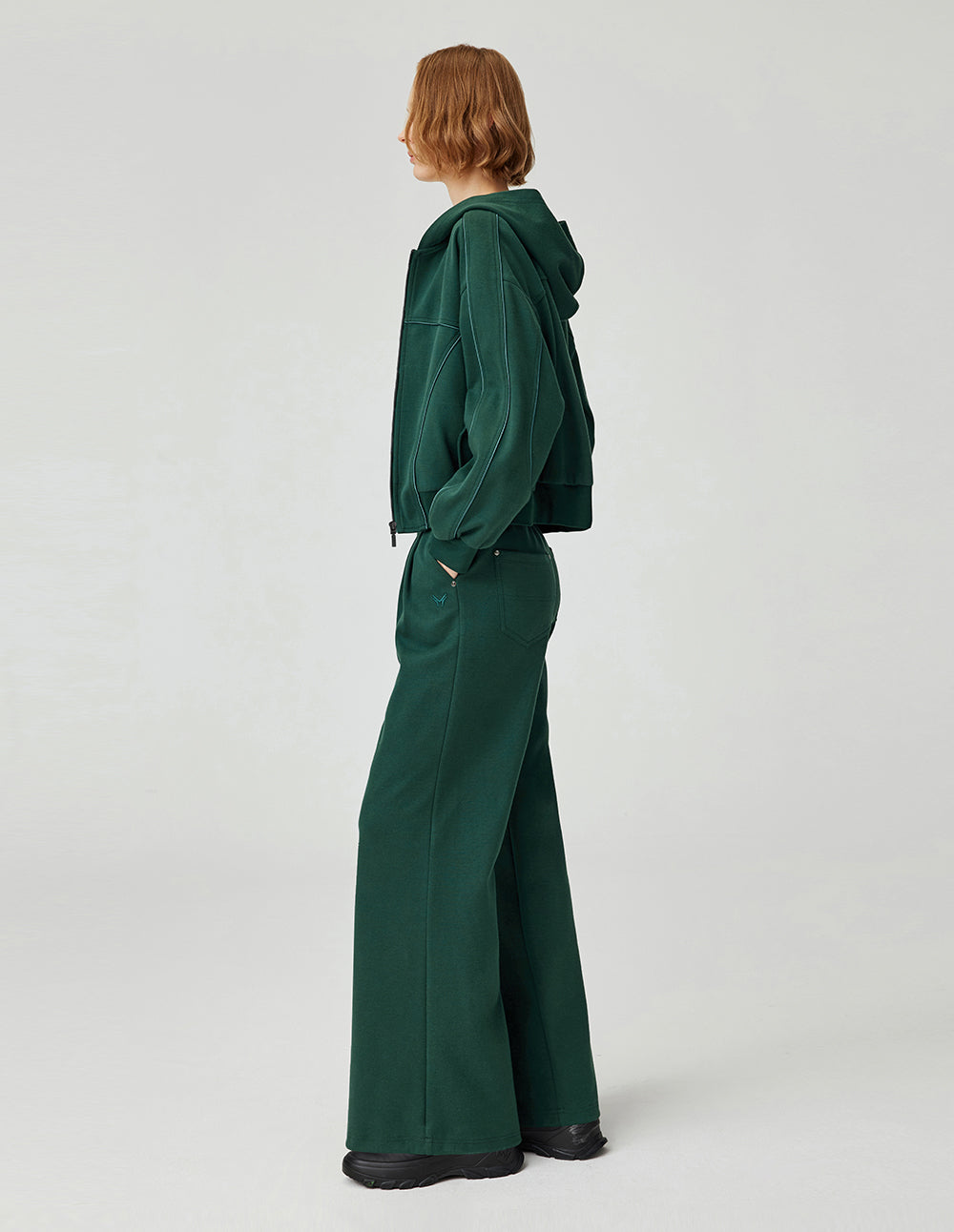 Women's Versatile Slimming Elastic Drawstring Wide-Leg Pants