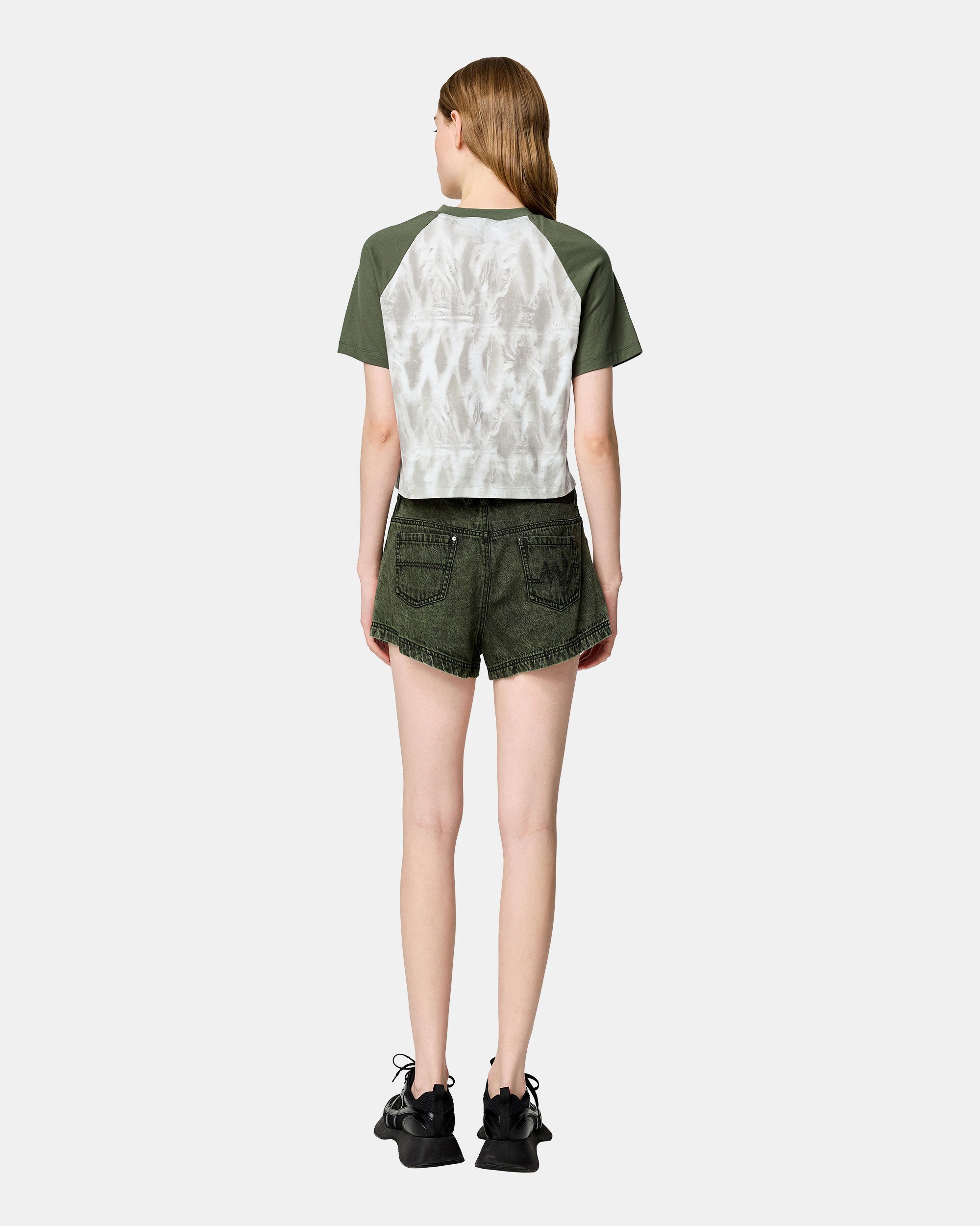 Women's Graffiti Bubble Print Cotton T-Shirt