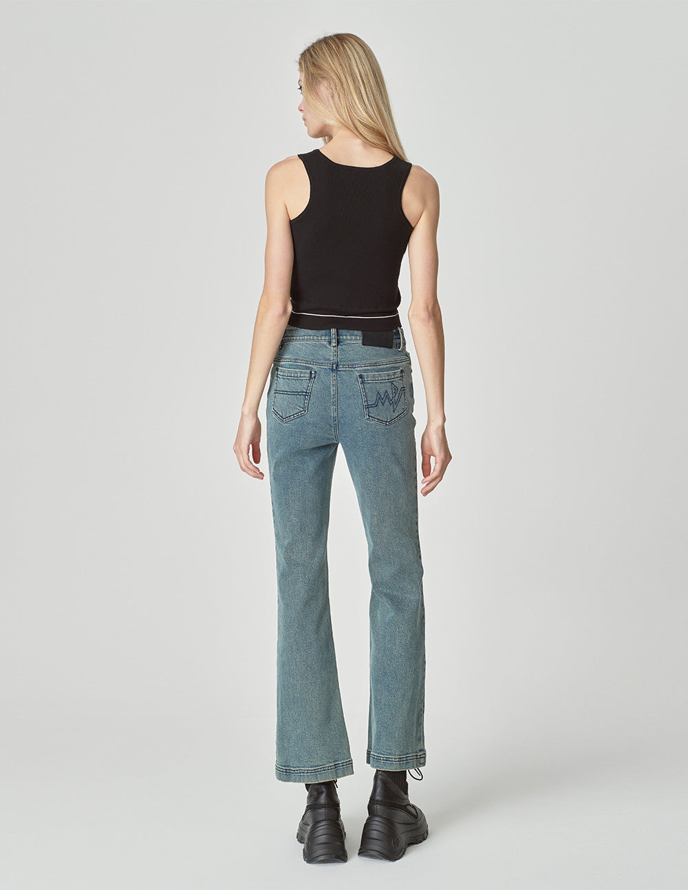 Women's Vintage Washed Cotton Jeans