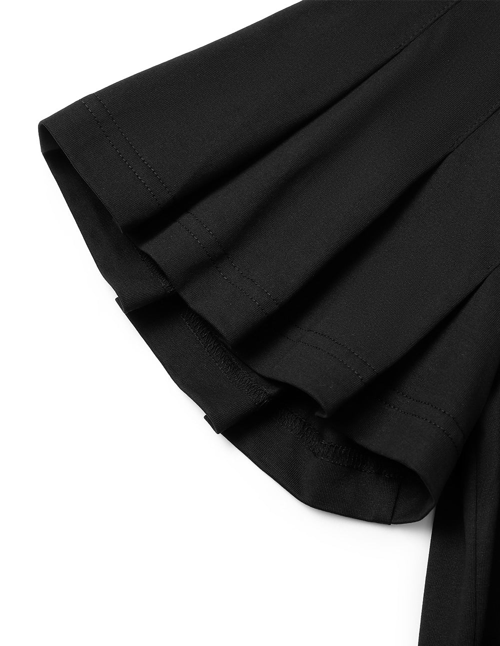 Women's Drop Shoulder Knife Pleat Jersey Skater T-Shirt Dress