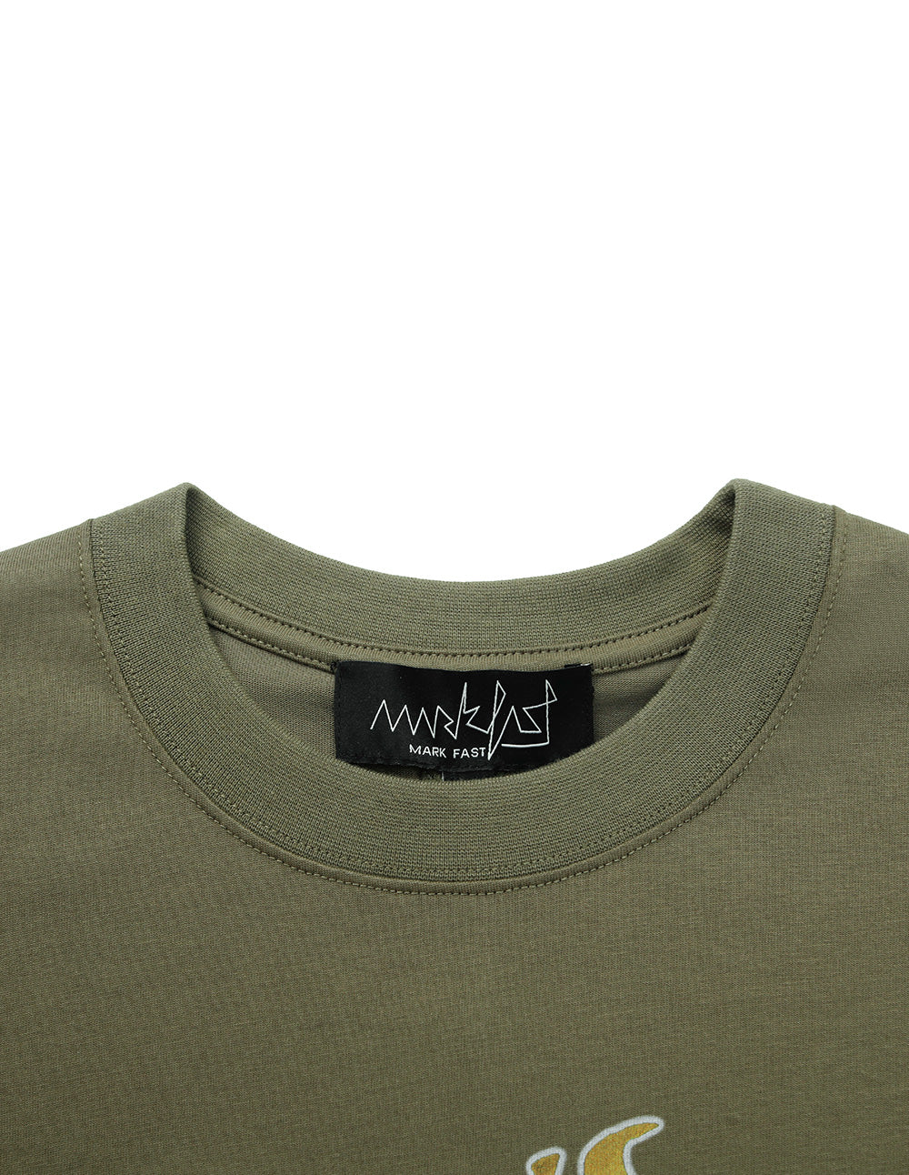 Unisex Olive Green Graffiti Graphic Streetwear Tee
