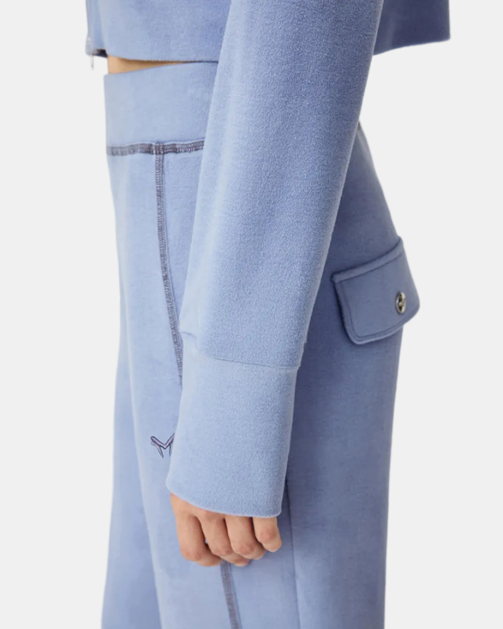 Women's Elastic High Waist Wide Leg Pants