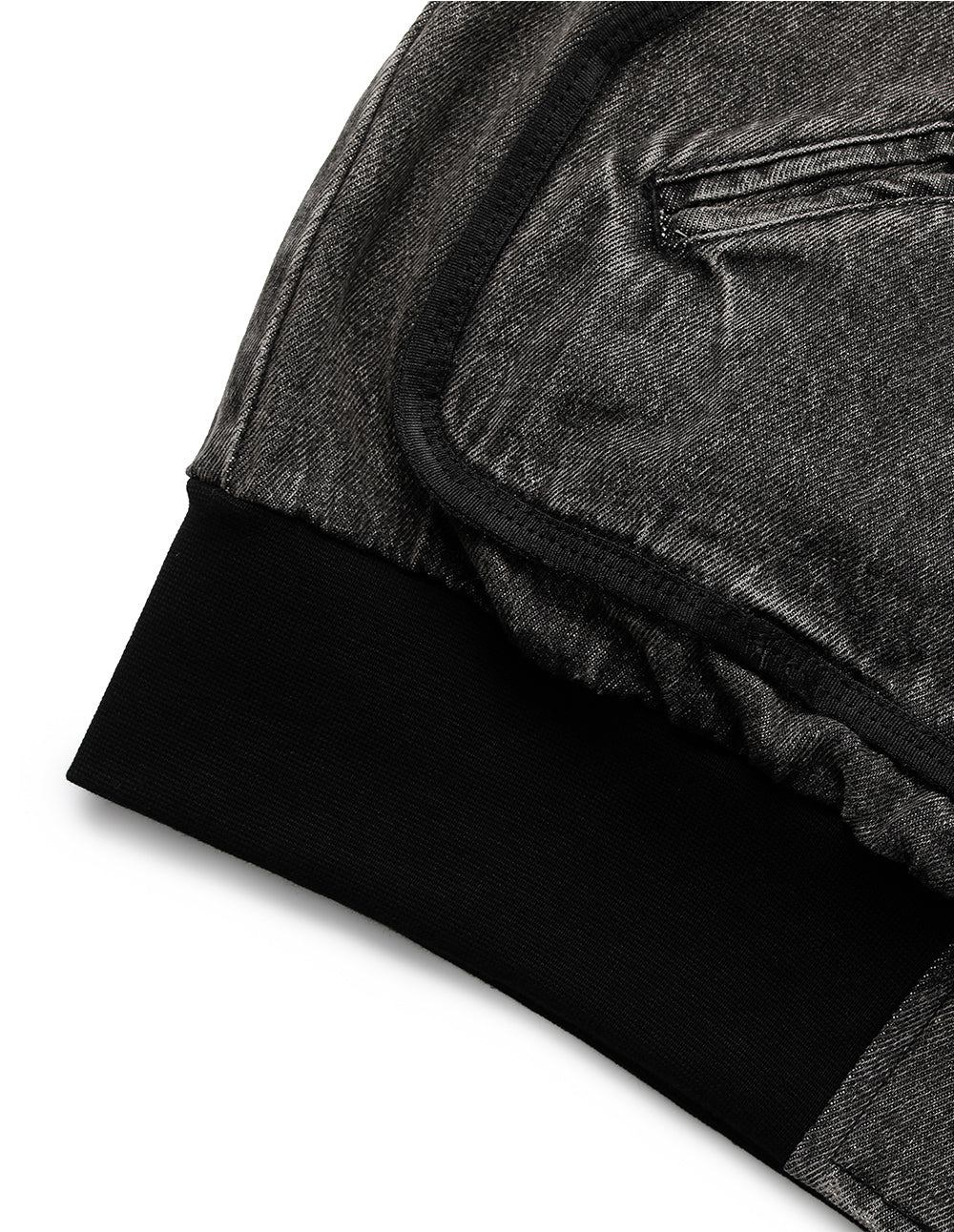 Women's Washed Denim Baseball Jacket