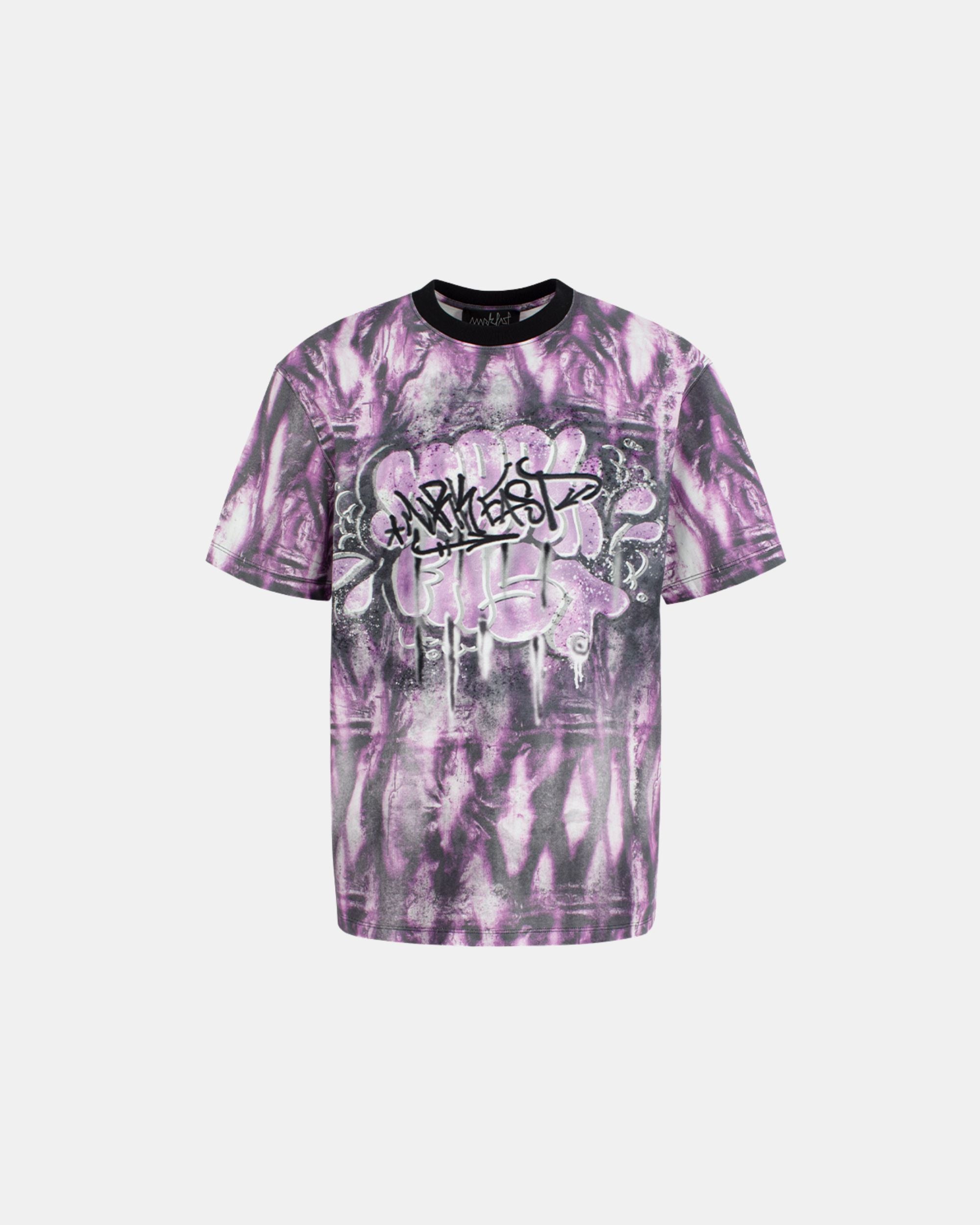 Women's Abstract Printed Cotton Loose T-Shirt