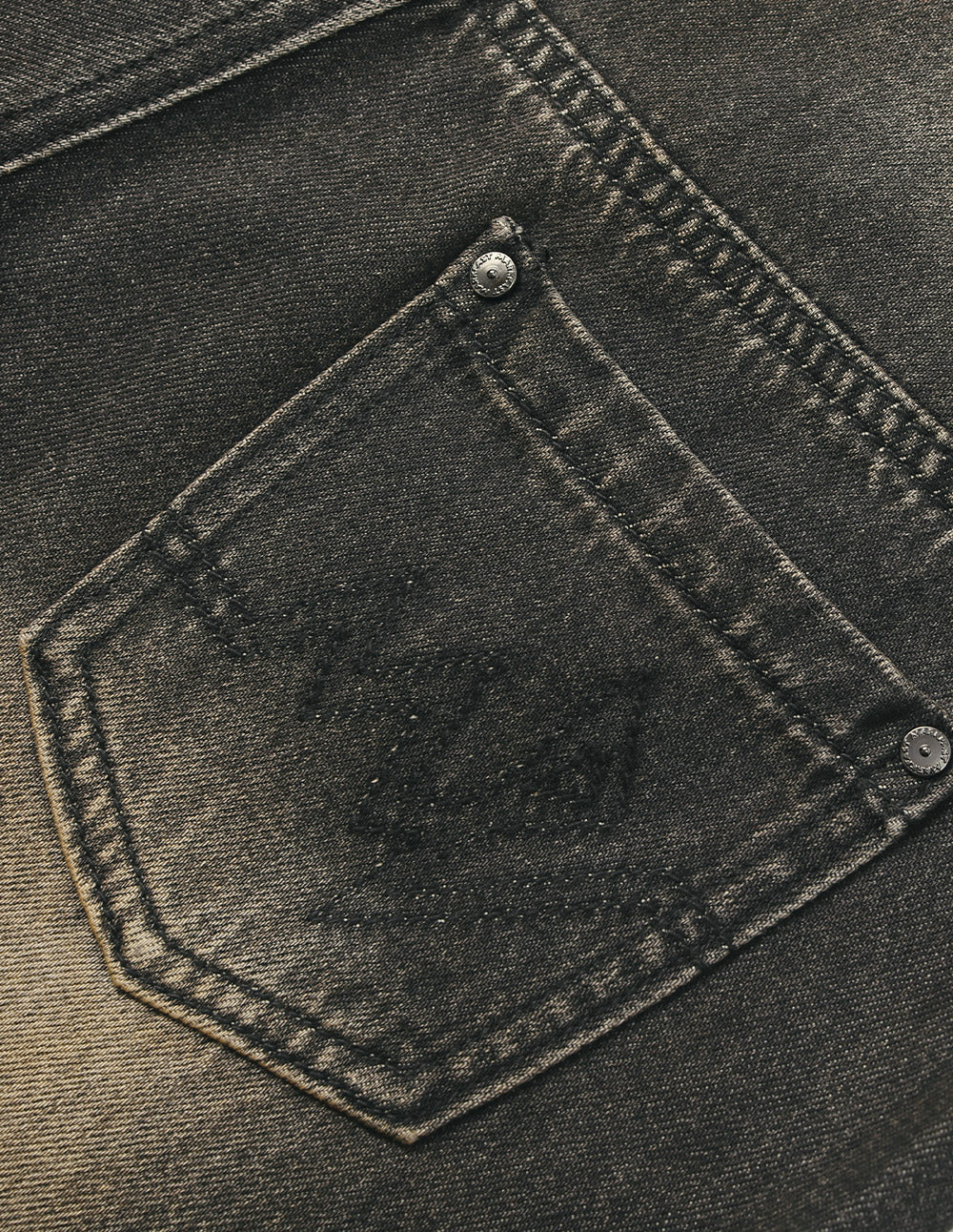 Women's Dyed Washed Denim Flared Pants