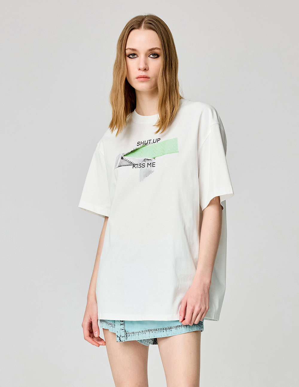 Unisex Chewing Gum Slogan Printed T-Shirt