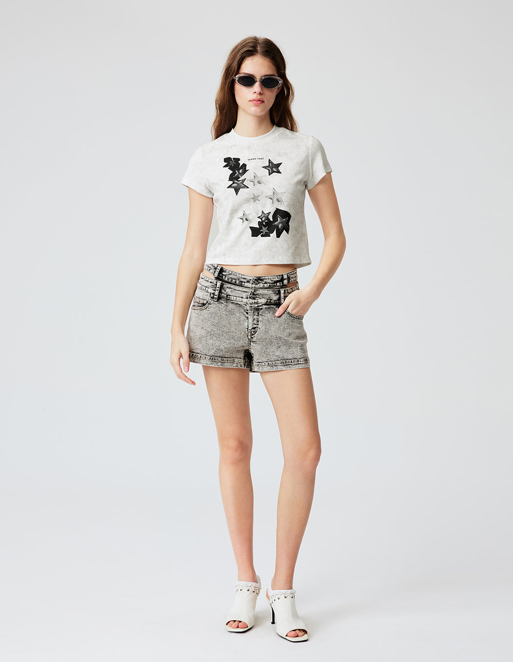 Women's Cotton Solid-Color Stretch T-Shirts