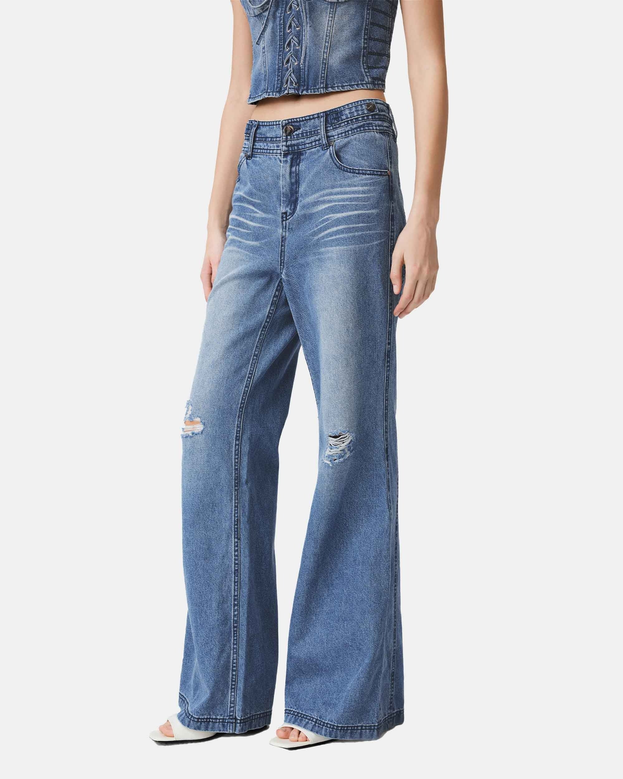 MARK FAST Heritage Distressed Denim Jeans