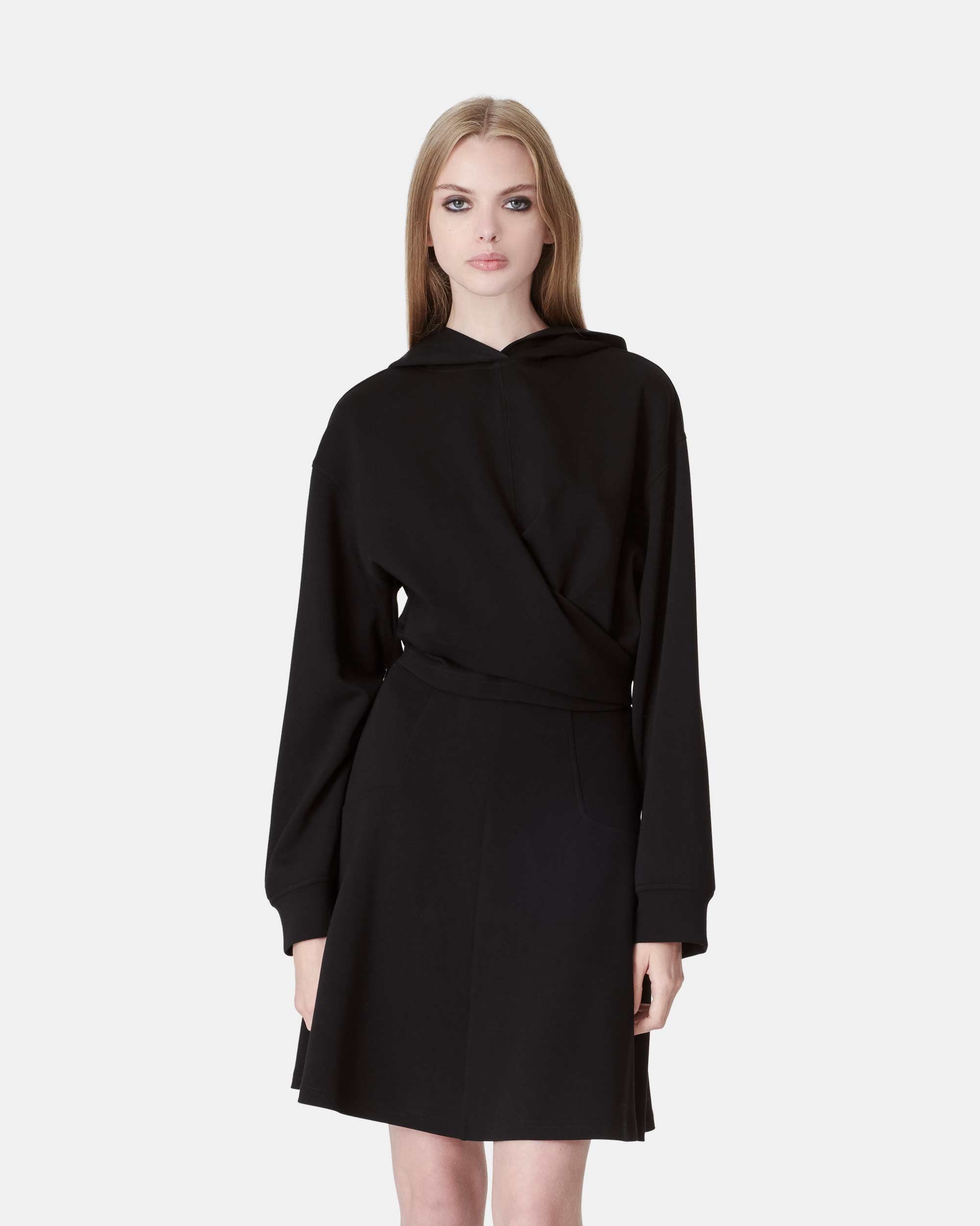 Women's Air Cotton Raglan Sleeve Hooded Wrap Hoodie