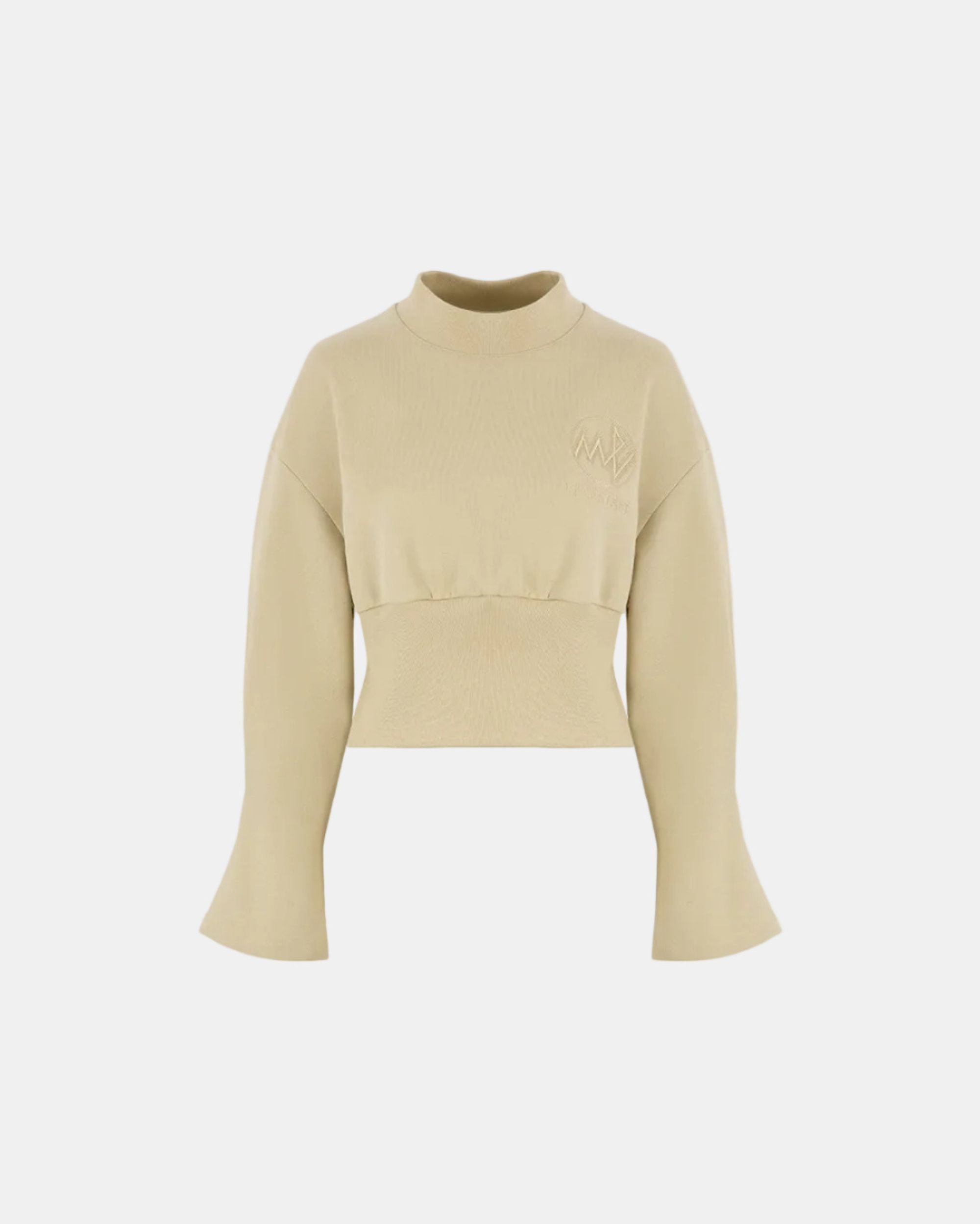 Women's Embroidered Flared Sleeve Pure Cotton Knit Sweater