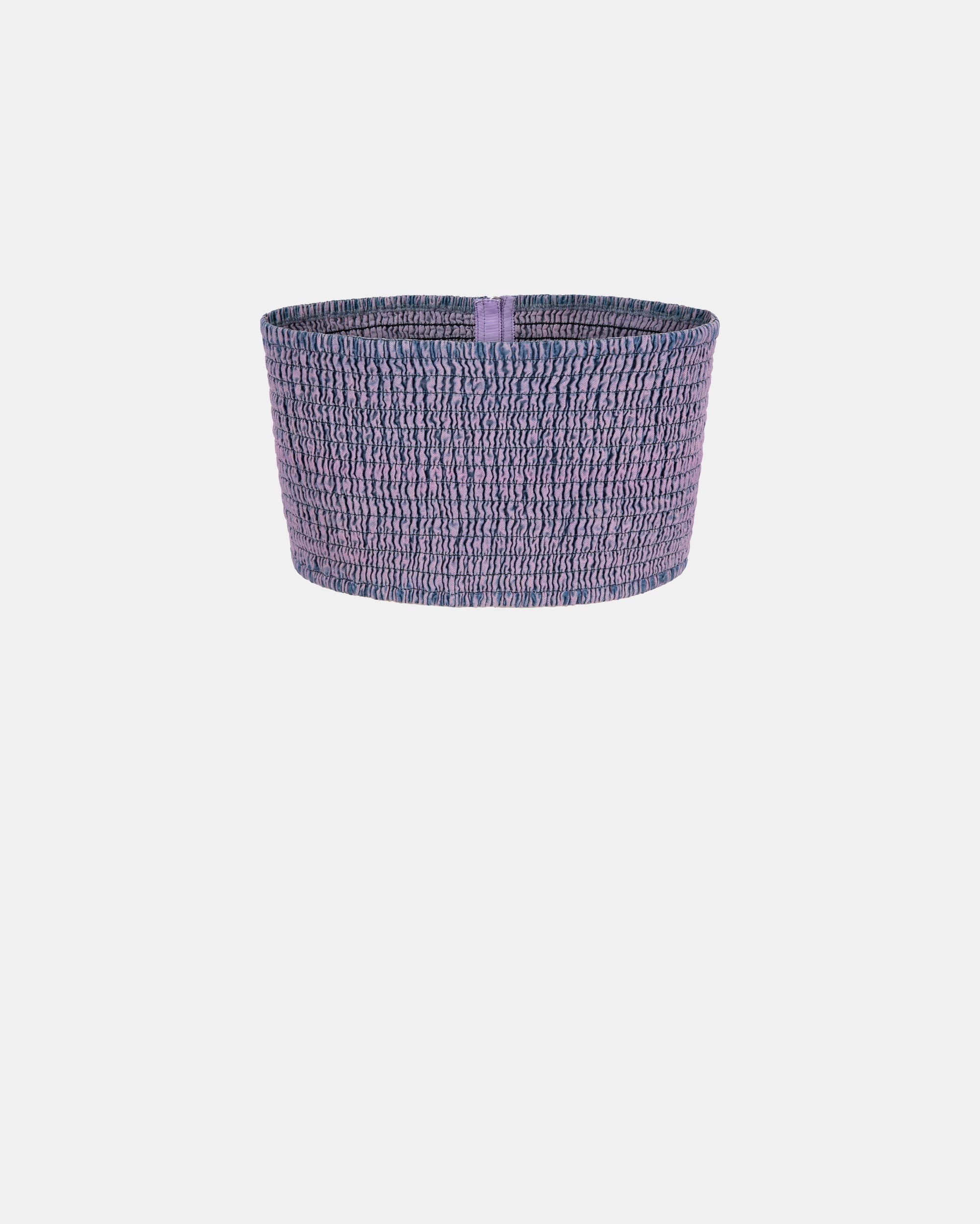 Women's Lavender Purple Denim Tube Top