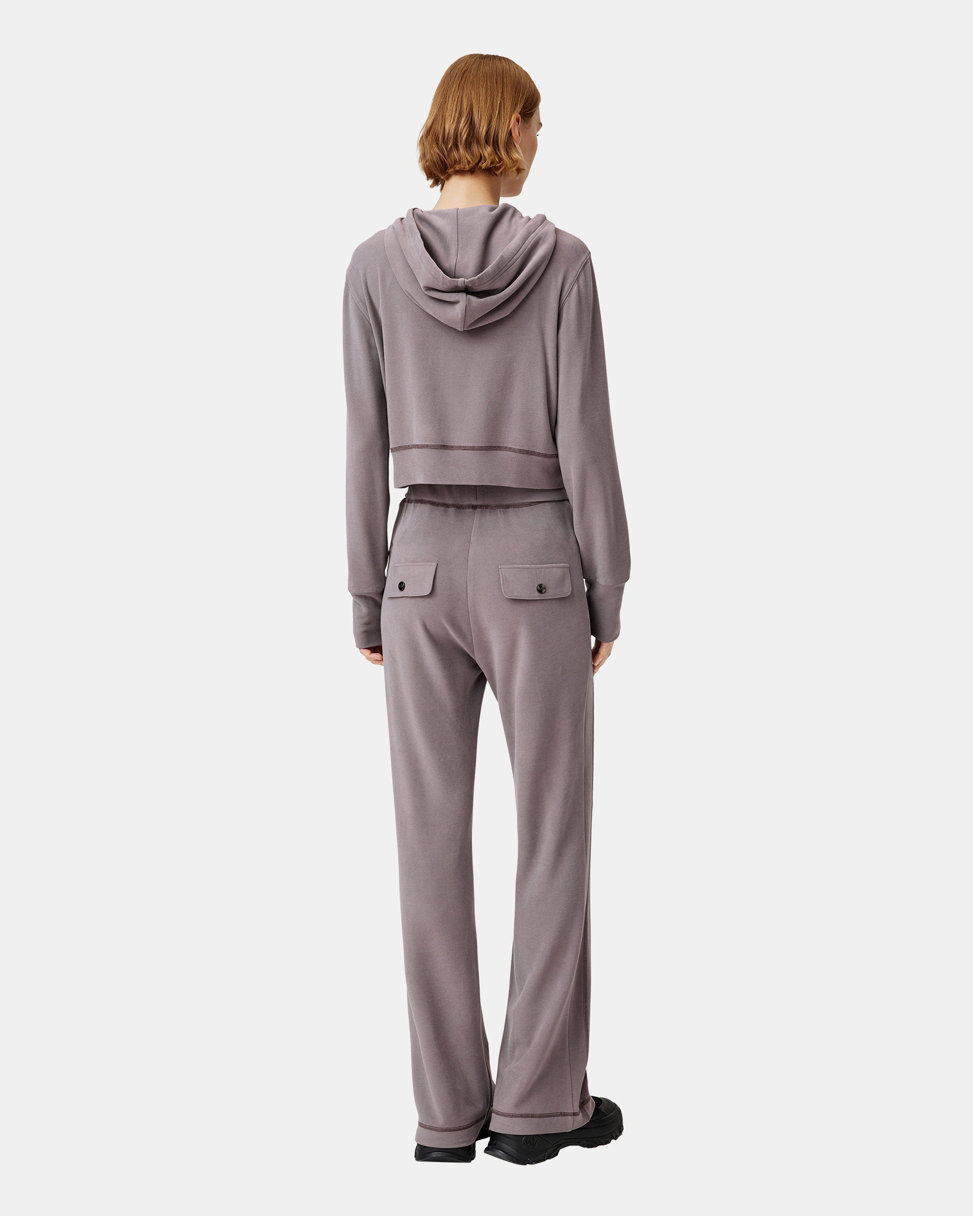 Women's Elastic High Waist Wide Leg Pants