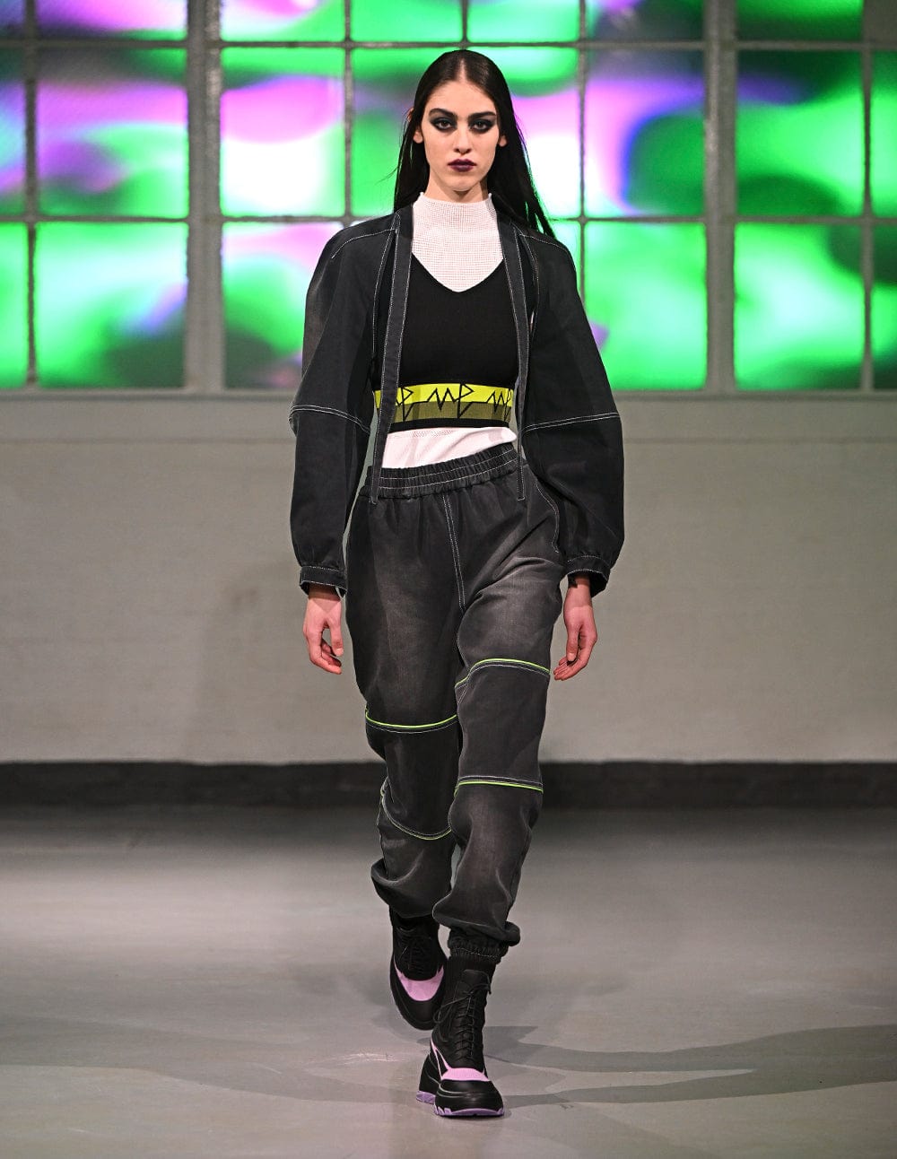 Neon-Paneled Jeans