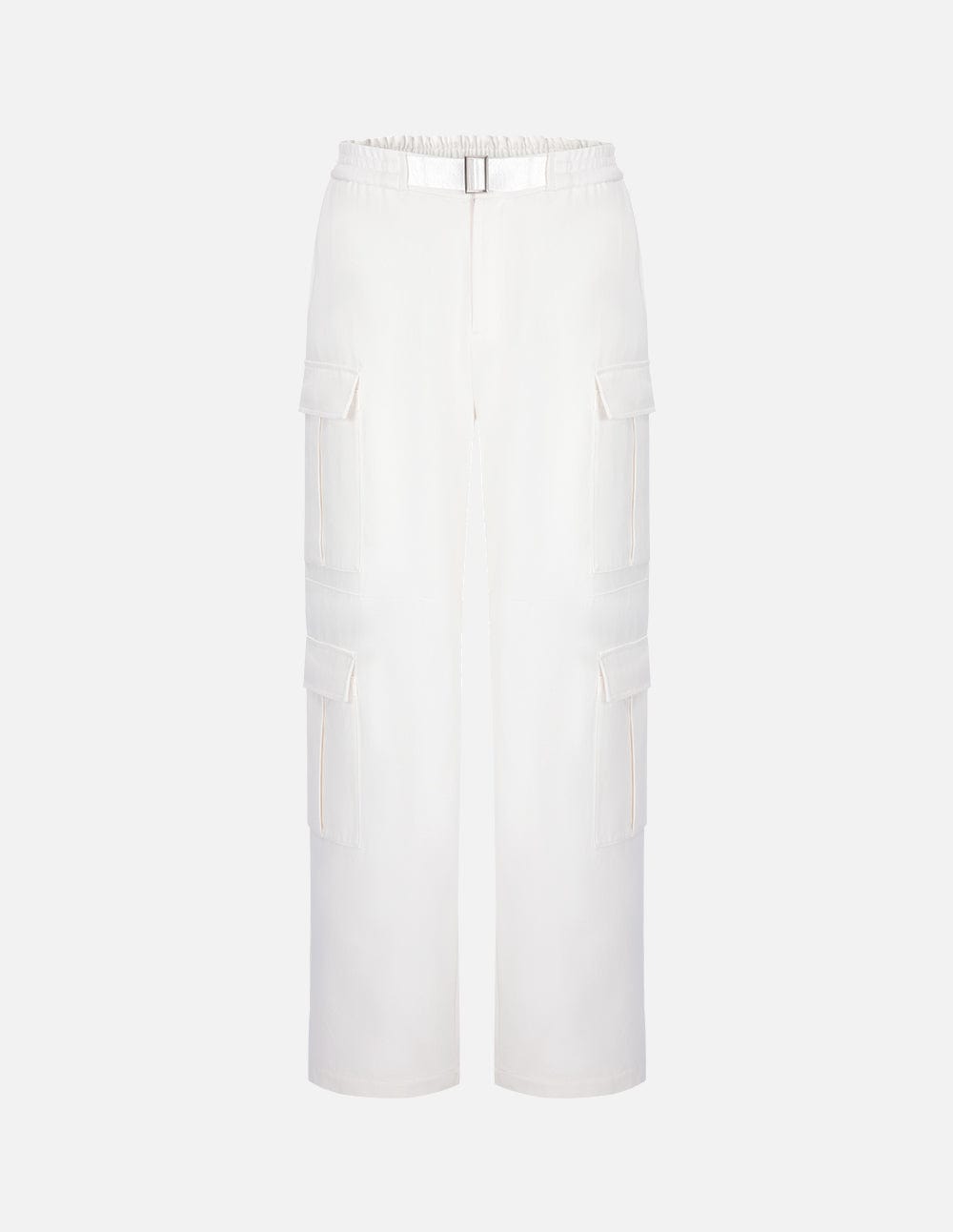 Men's White Workwear Wide Leg Pants