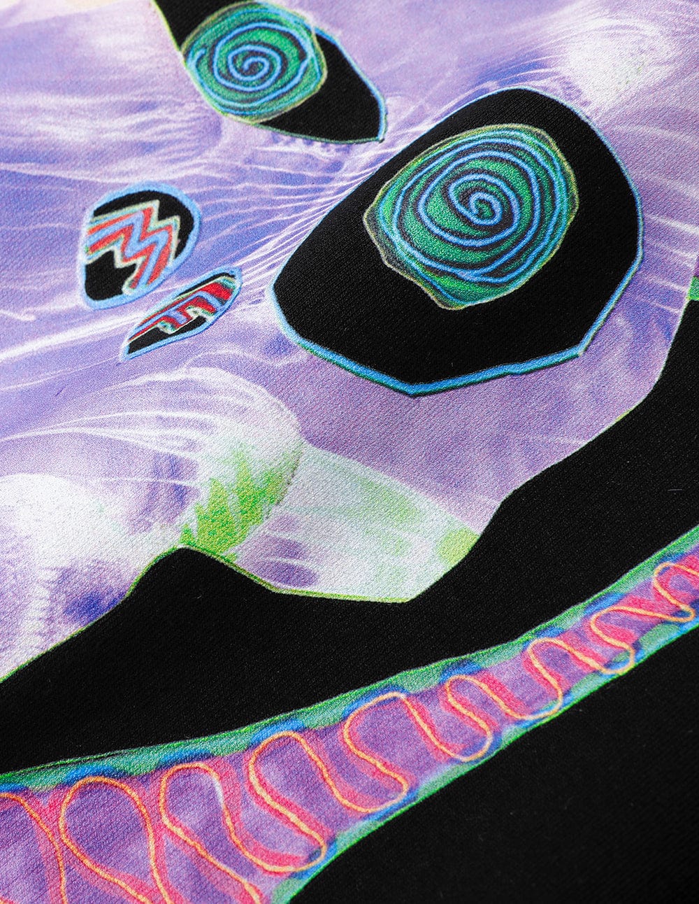 Unisex Big Ear Monster Print Cotton Sweater
