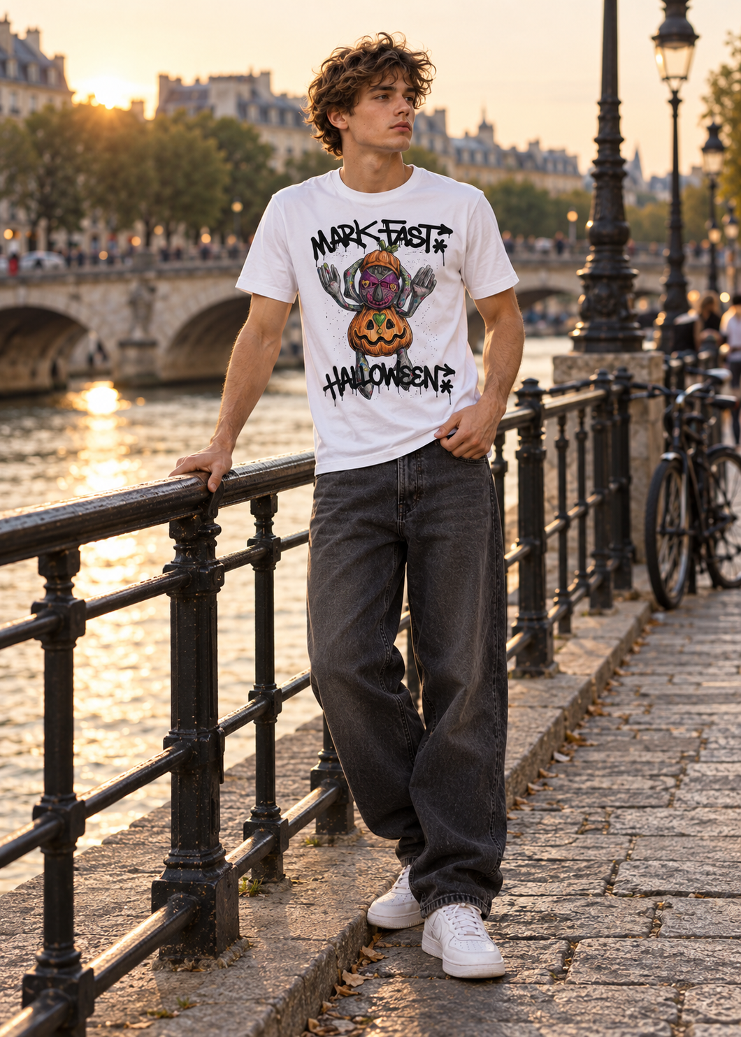Men’s Pumpkin Graphic T-Shirts for Halloween October Style Guide | MARK FAST