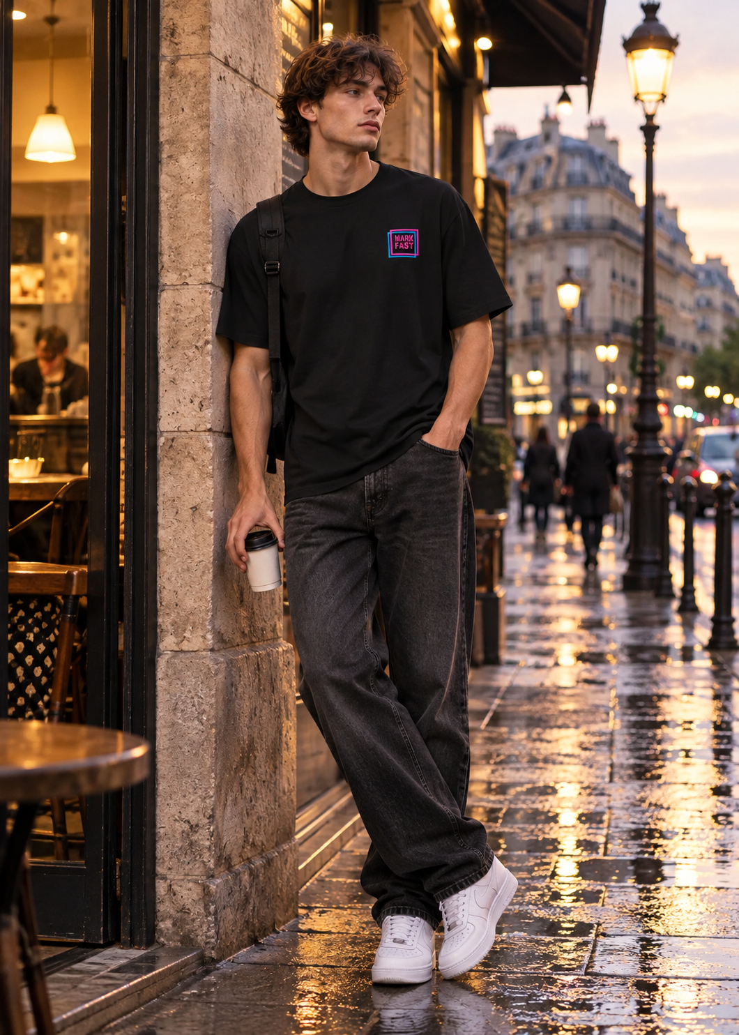 Small Logo vs Back Print Graphic Tees for Men | MARK FAST