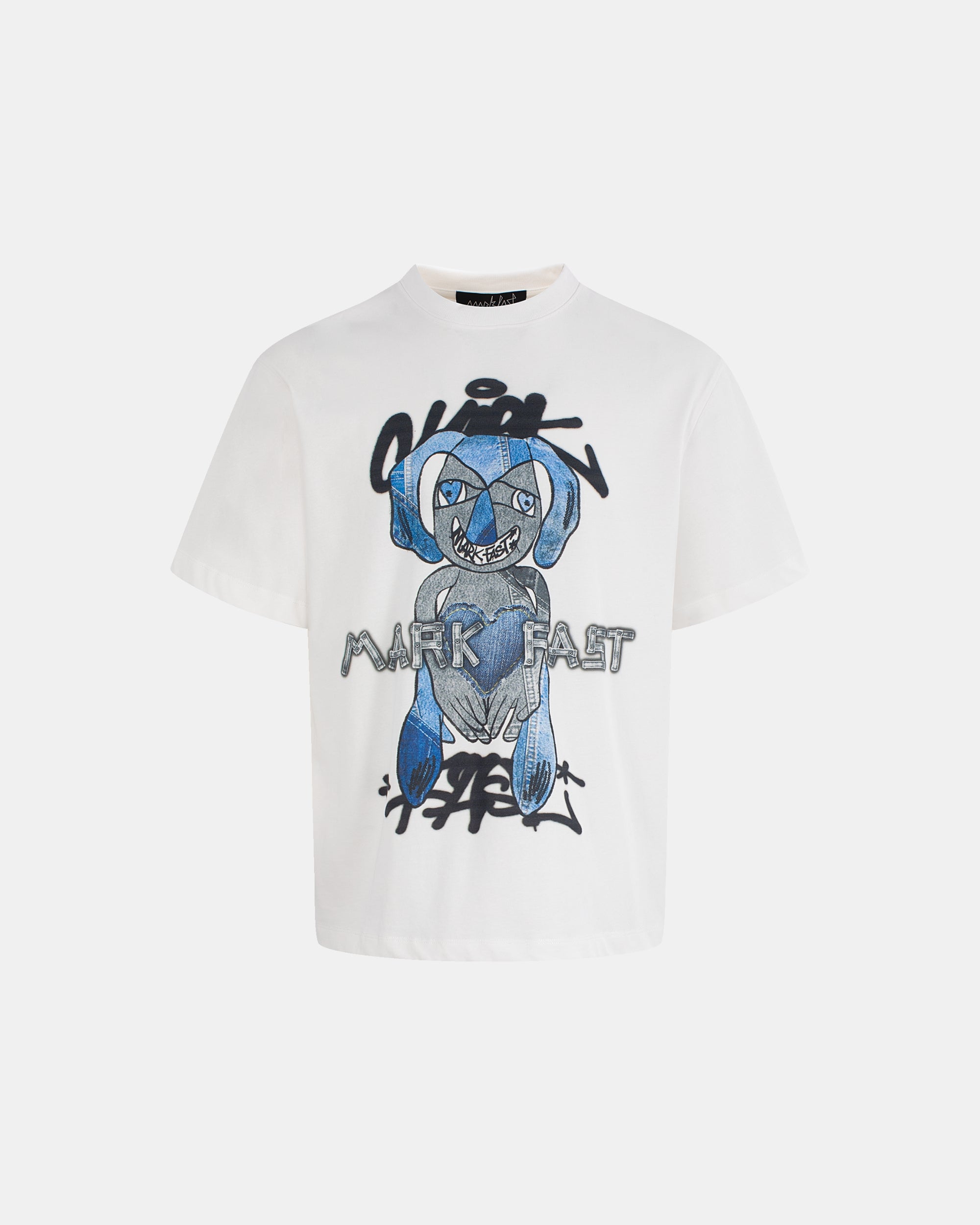 Unisex Graffiti Logo Print Short Sleeve Tee