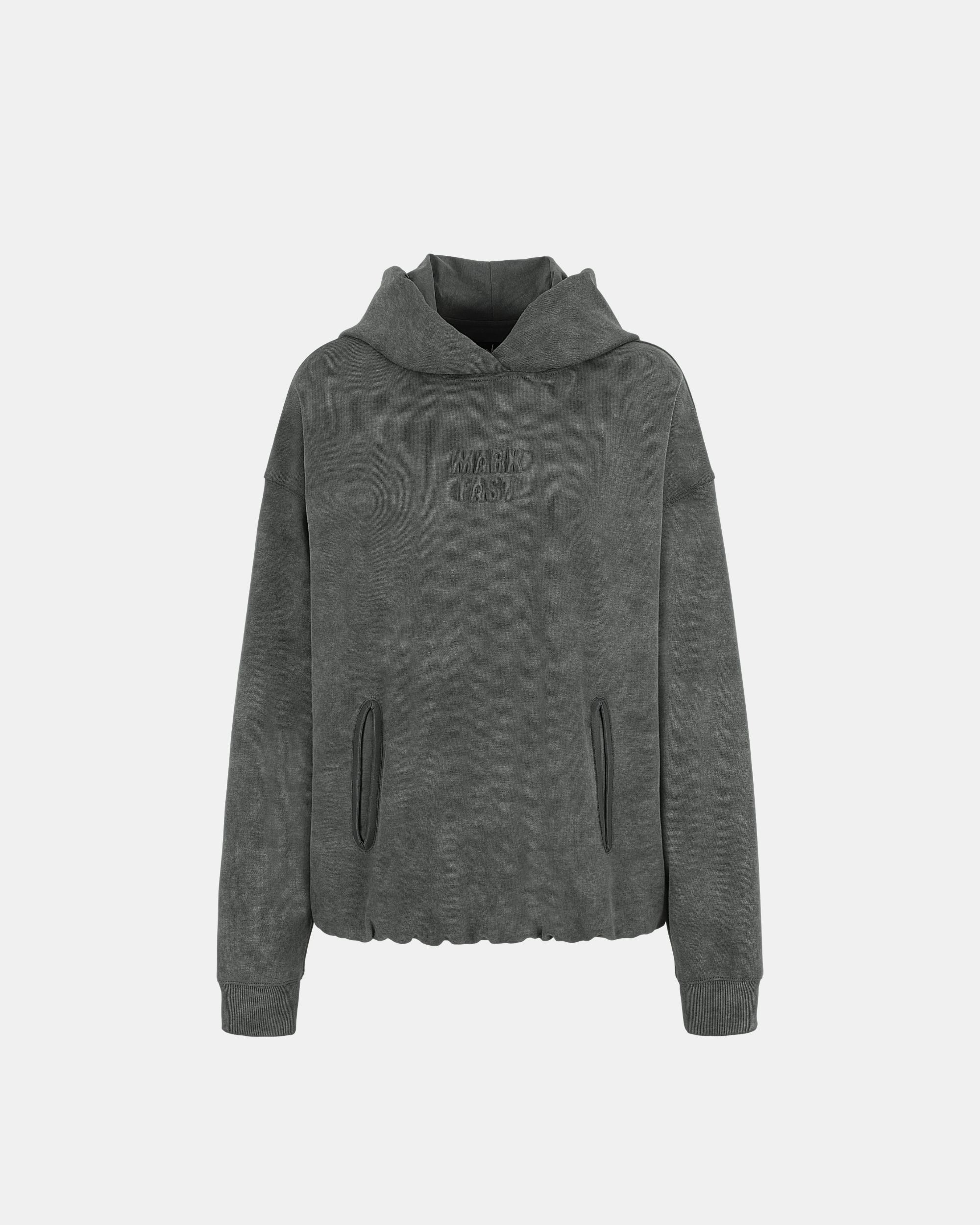 Unisex Relaxed Fit Graphic Logo Embroidered Hooded Pullover