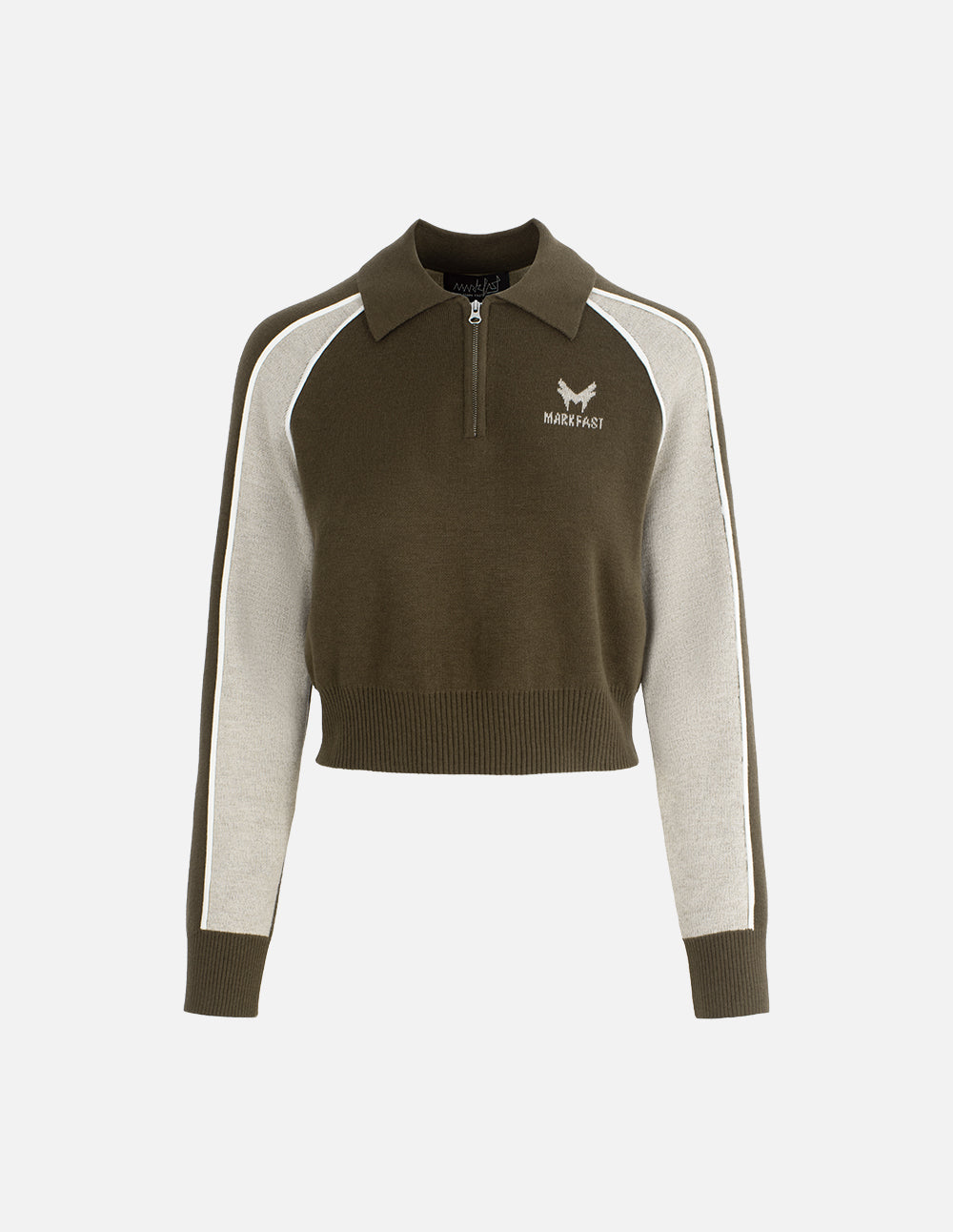 Women's Half-Zip Collared Knit Sweater