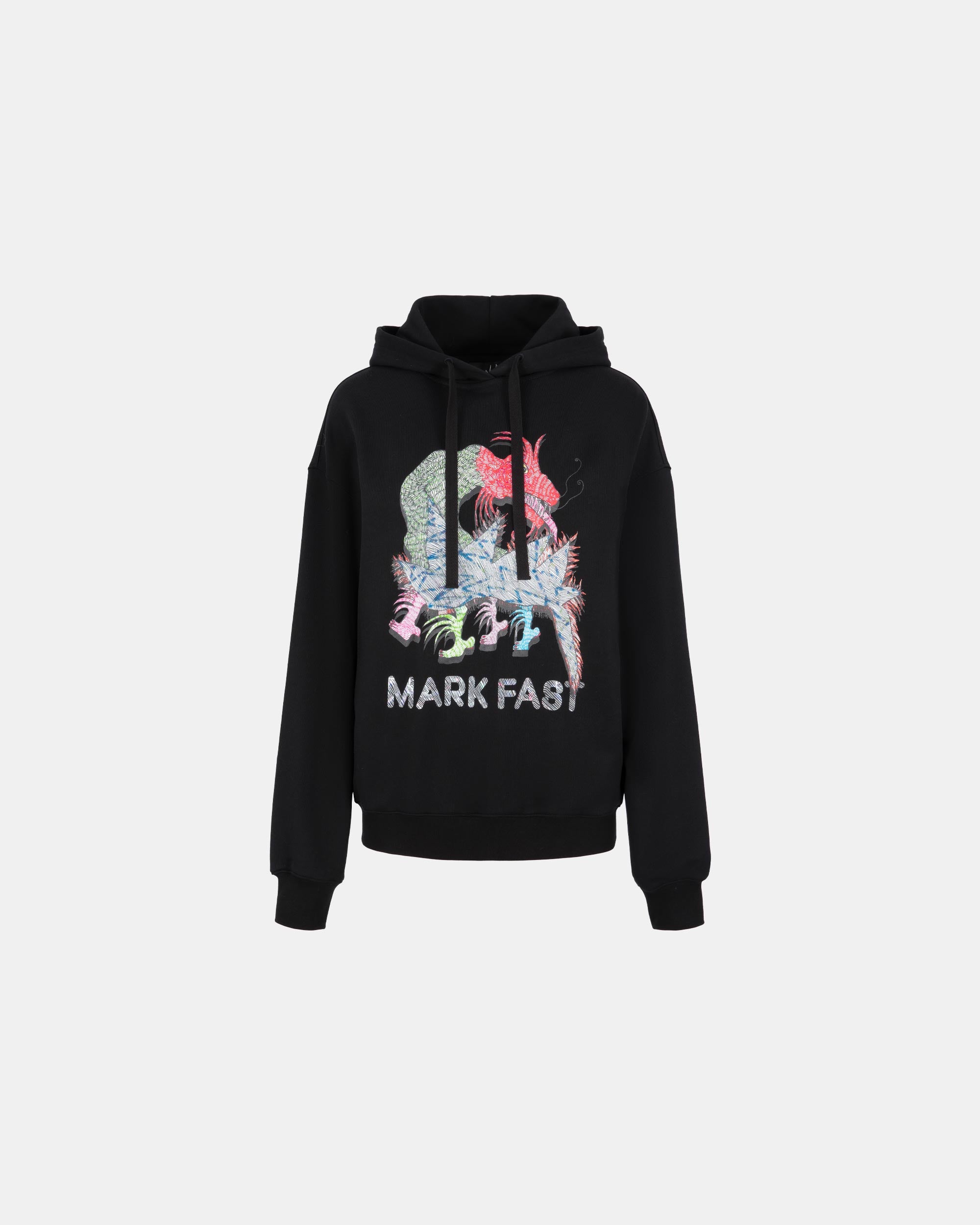 Unisex Printed Cotton Hooded Sweatshirt