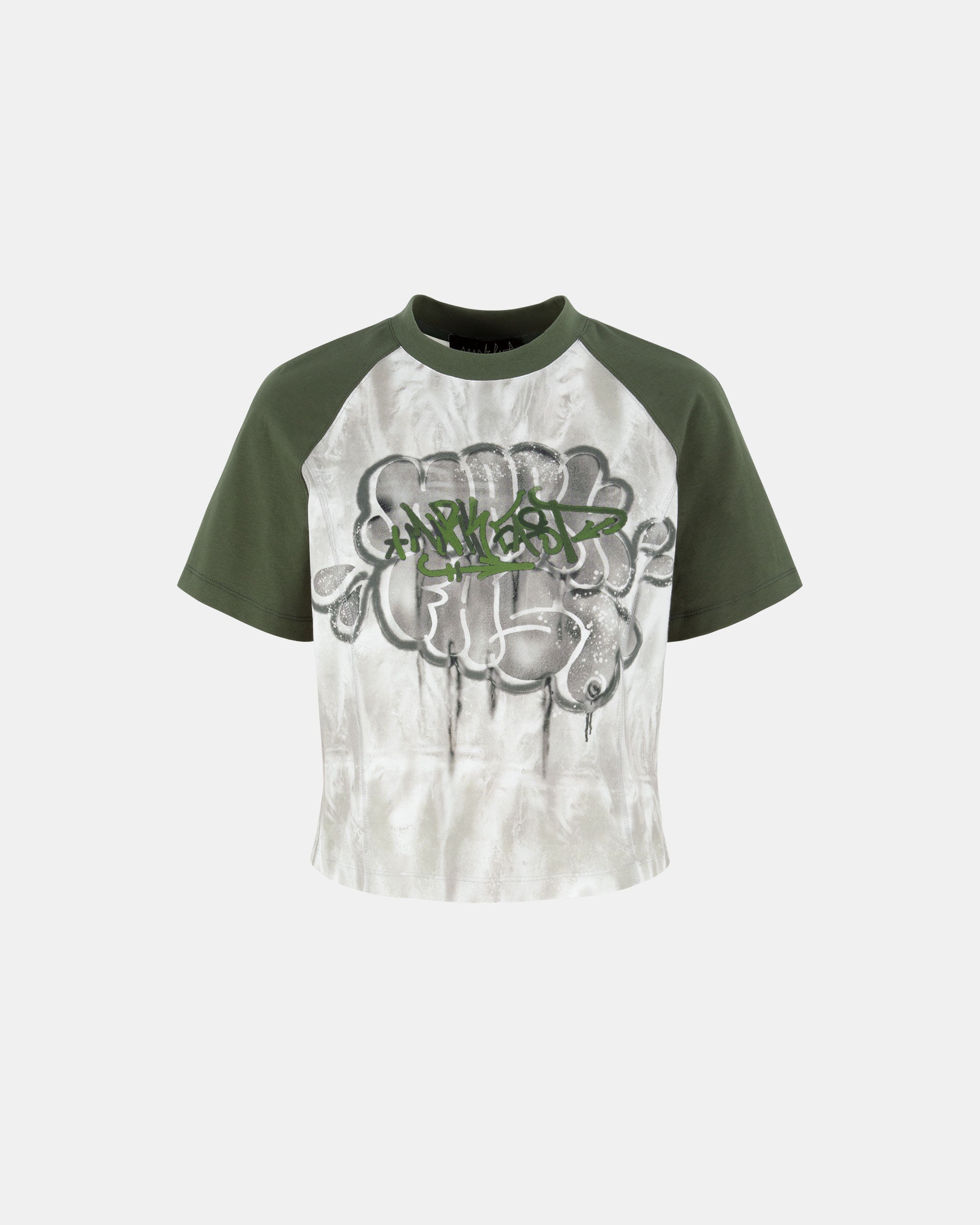 Women's Graffiti Bubble Print Cotton T-Shirt