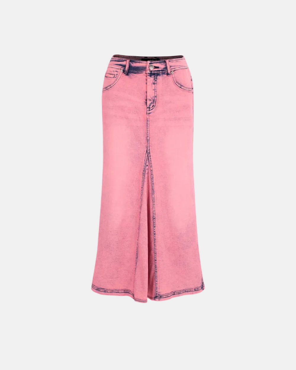 Women's Mock Slit Denim Skirt