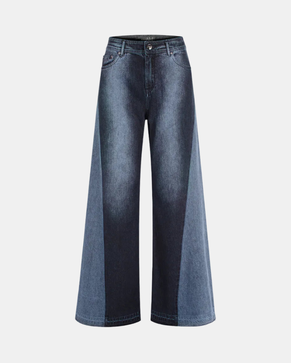 Women's High-Waisted Loose Straight Vintage Wash Jeans