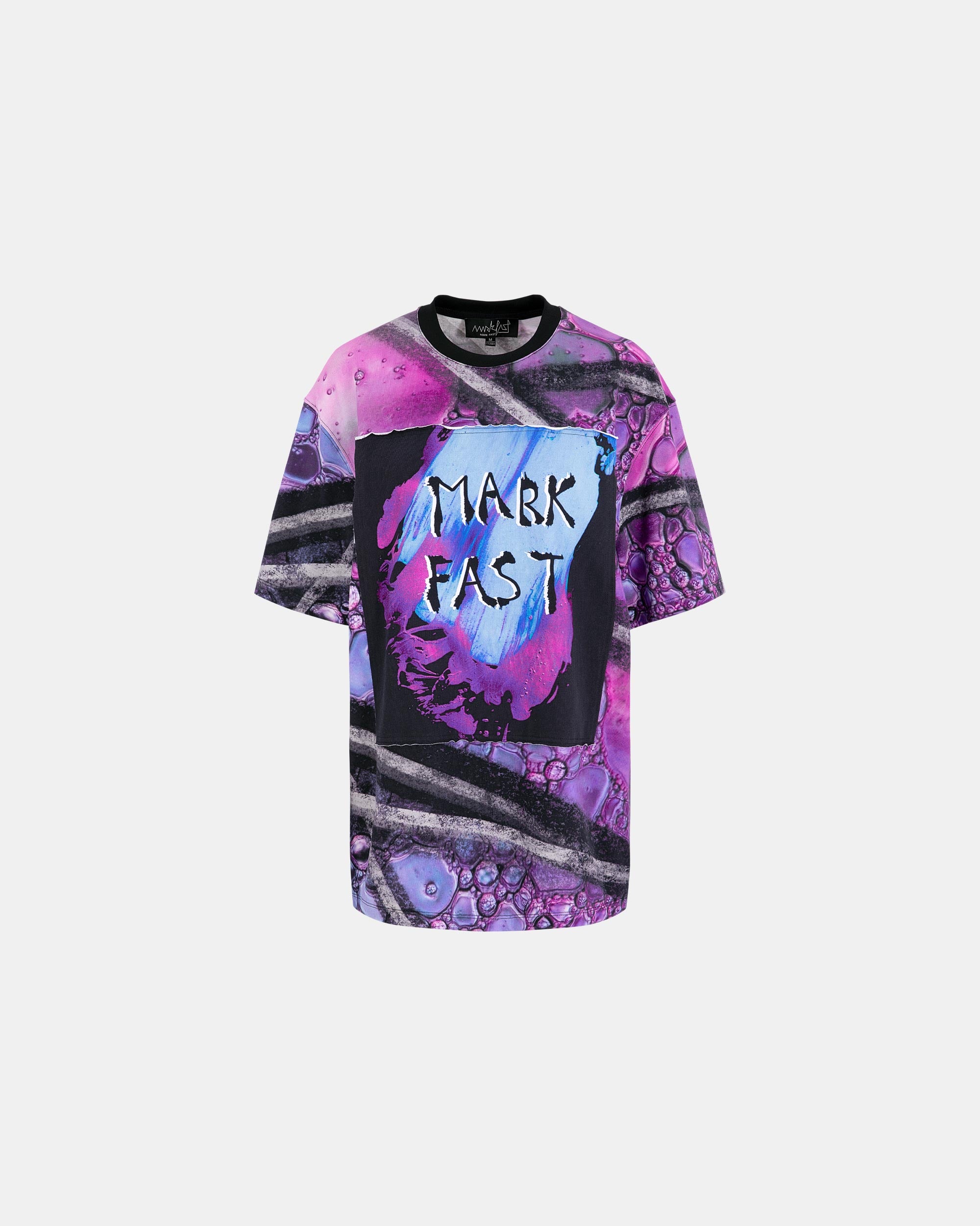 Unisex Printed Patch Loose T-Shirt