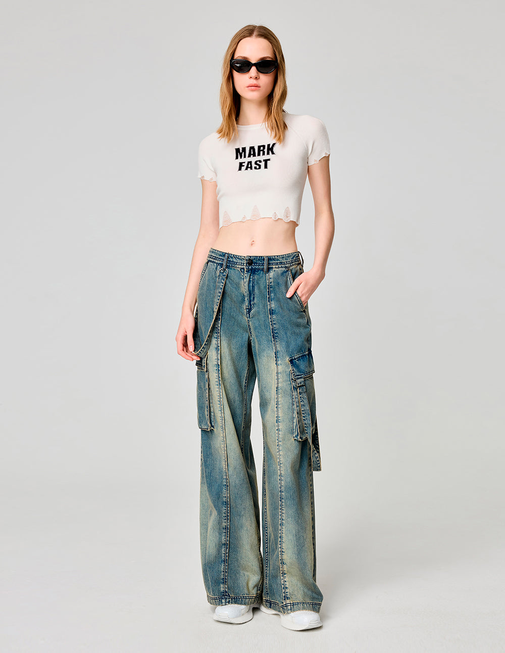 Women's Letter Logo Short T-shirt