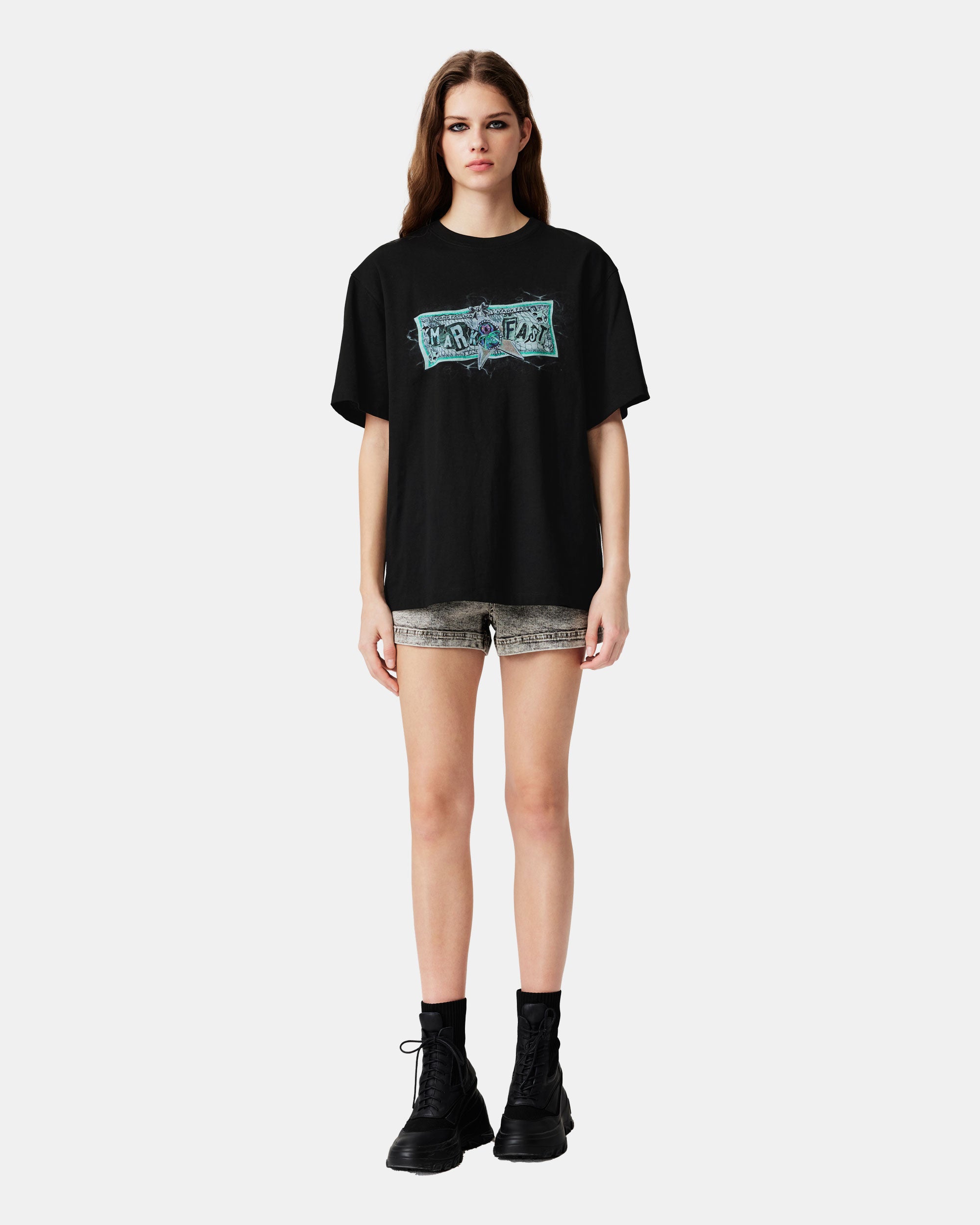 Unisex Dark Mint Graphic Crew Neck Cotton T-Shirt