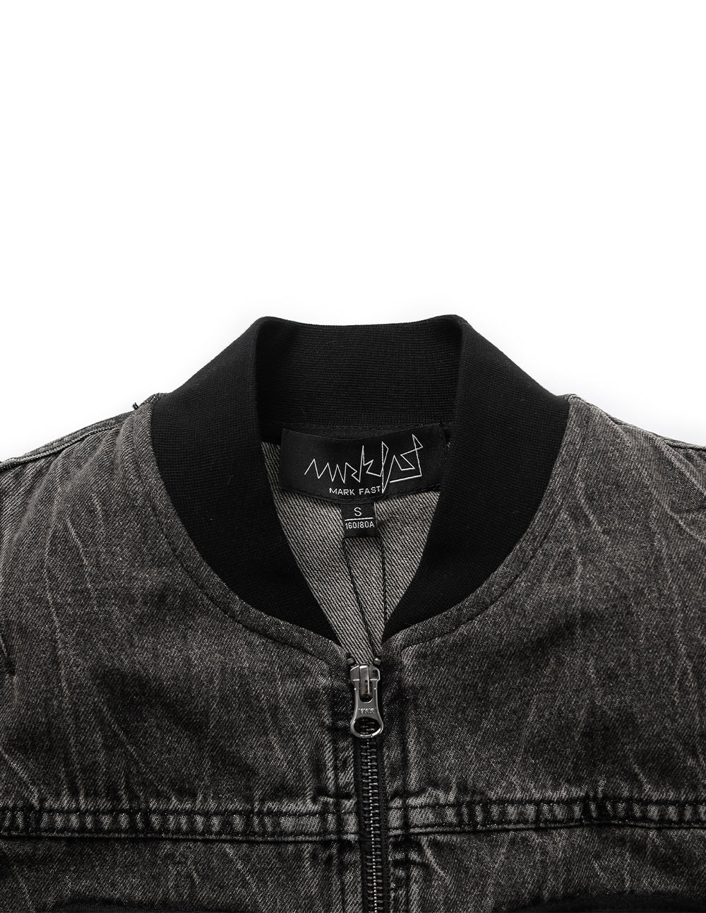 Women's  Washed Denim Baseball Jacket