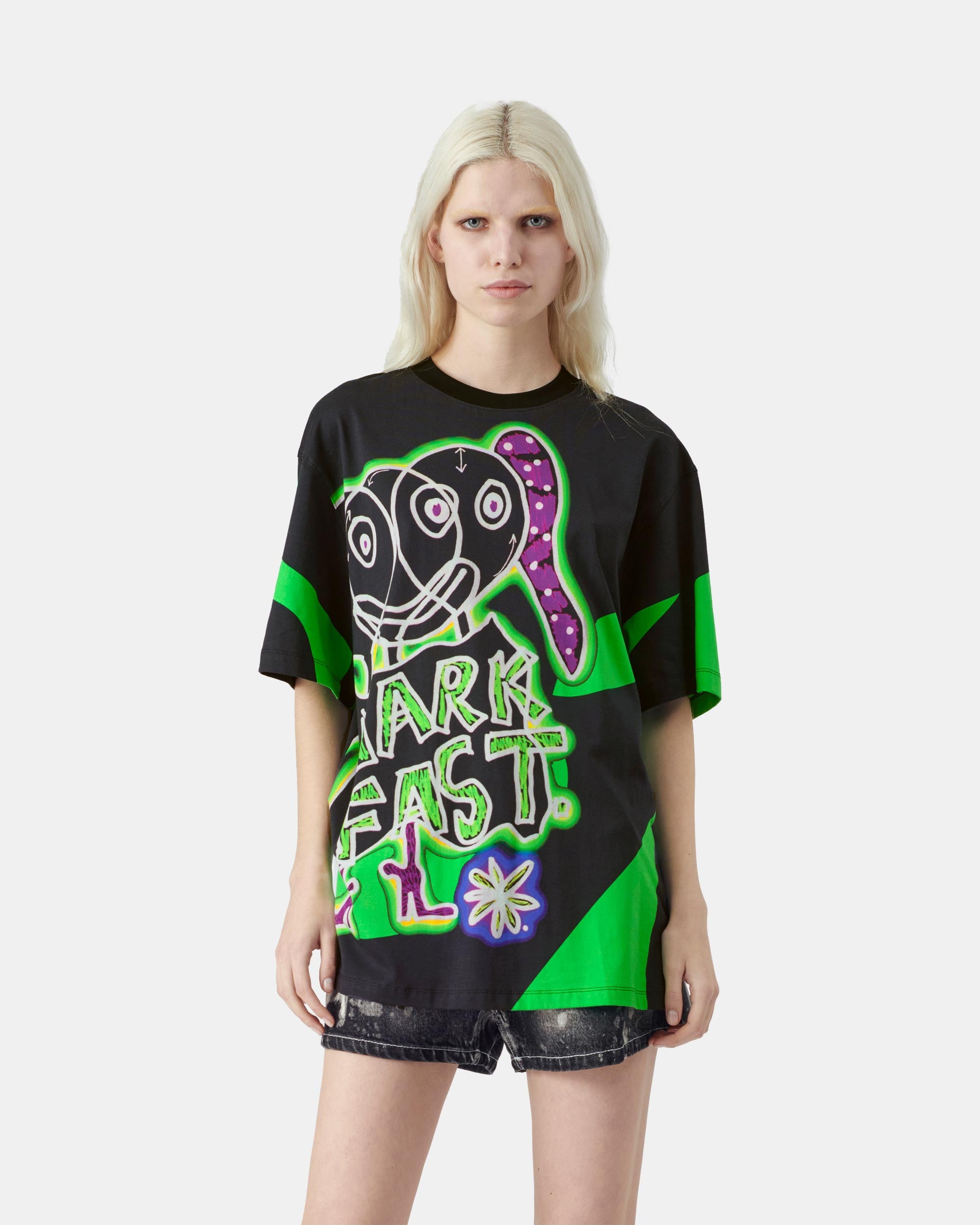 Unisex Neon Graphic Loose Fit Streetwear T-Shirt