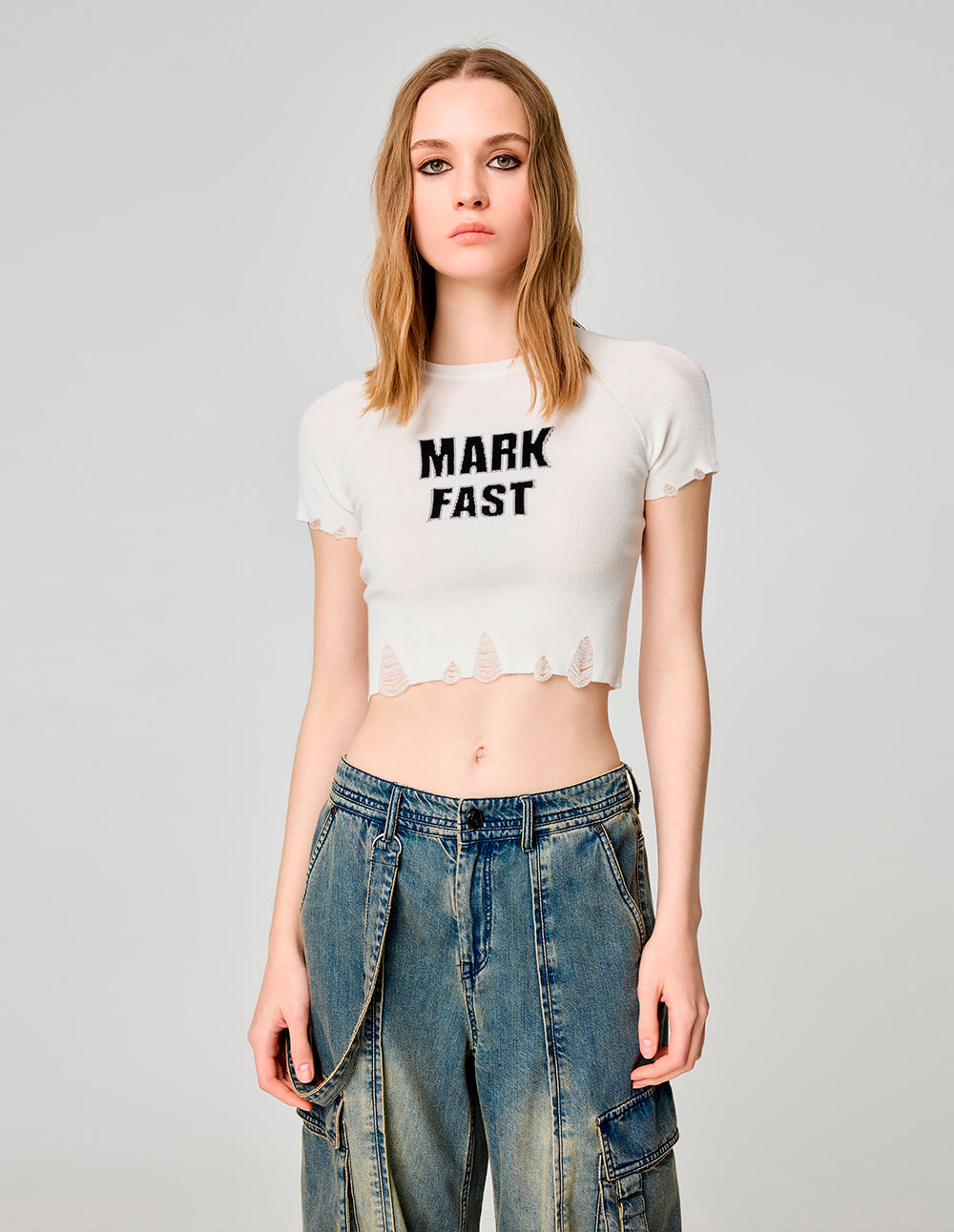 Women's Letter Logo Short T-shirt