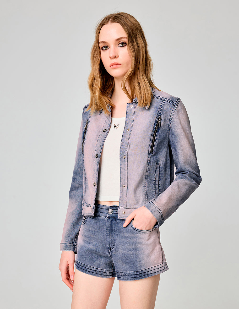 Women's Retro Versatile Cotton A-Line Denim Shorts