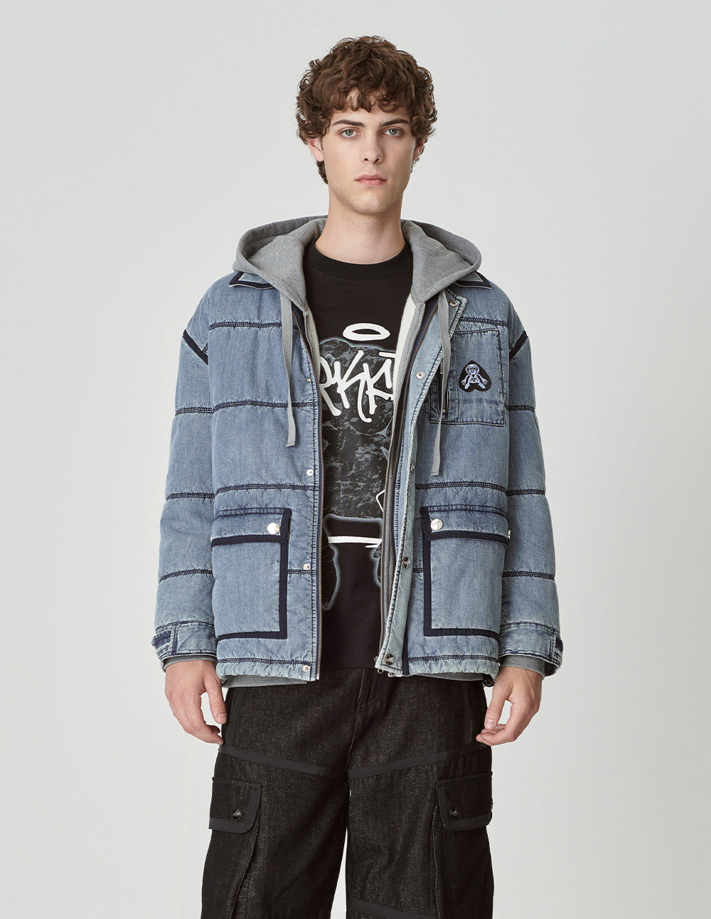 Unisex Washed Denim Cotton Jacket