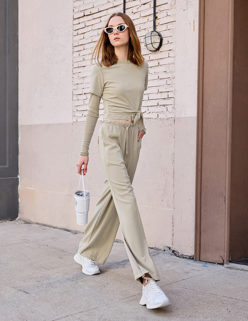 Women's Layered Look Strappy Sweater