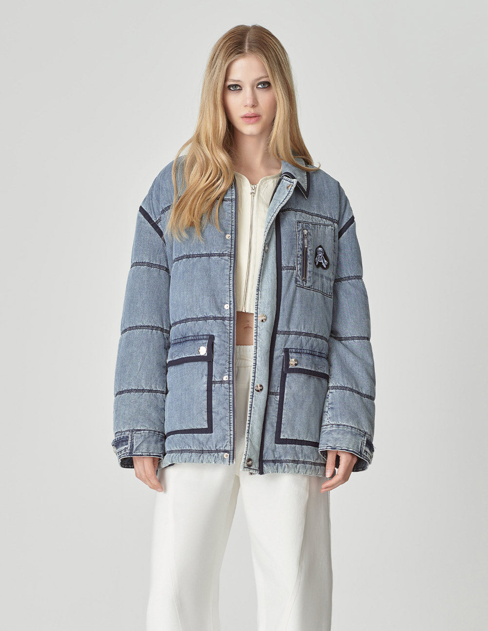 Unisex Washed Denim Cotton Jacket