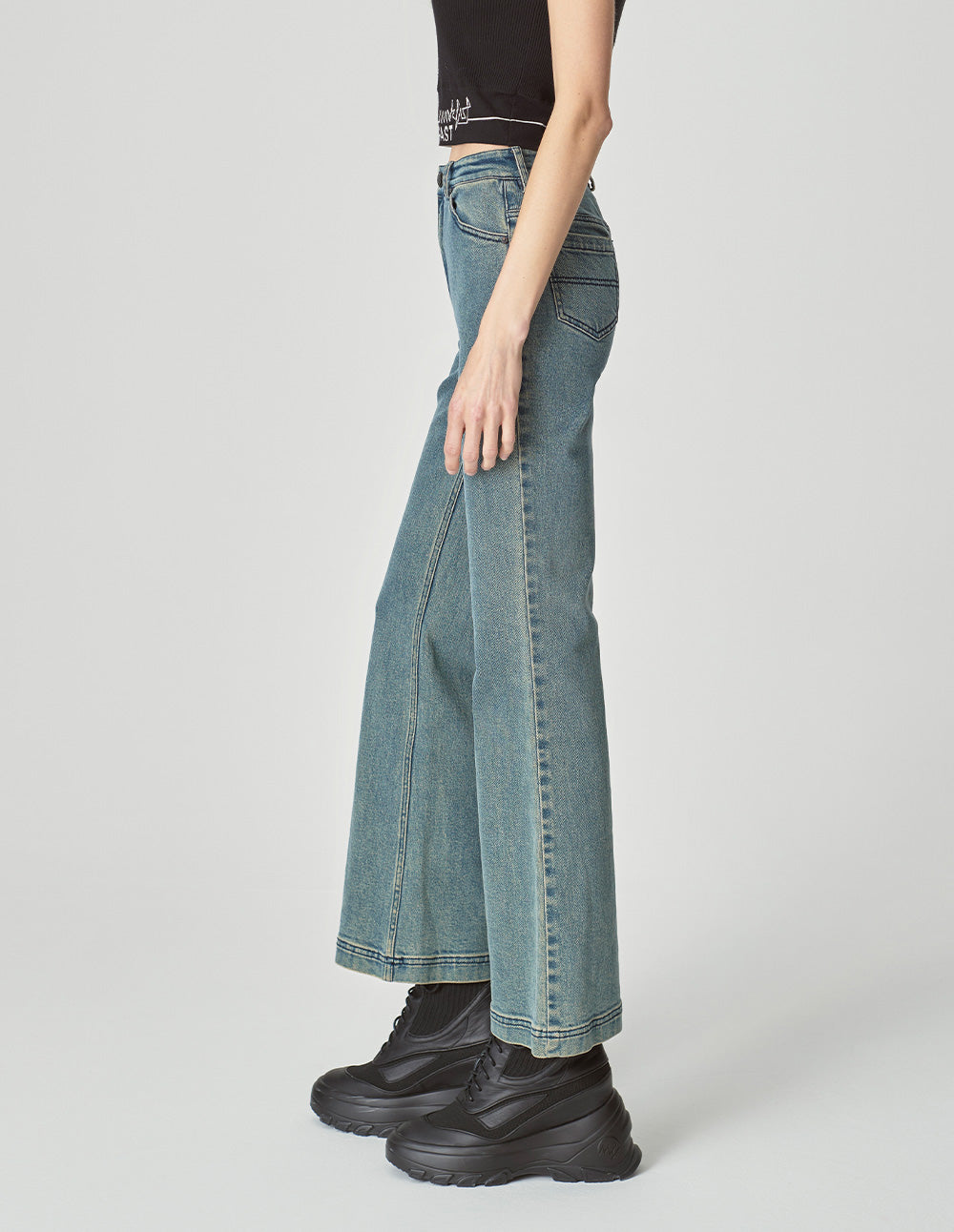 Women's Vintage Washed Cotton Jeans