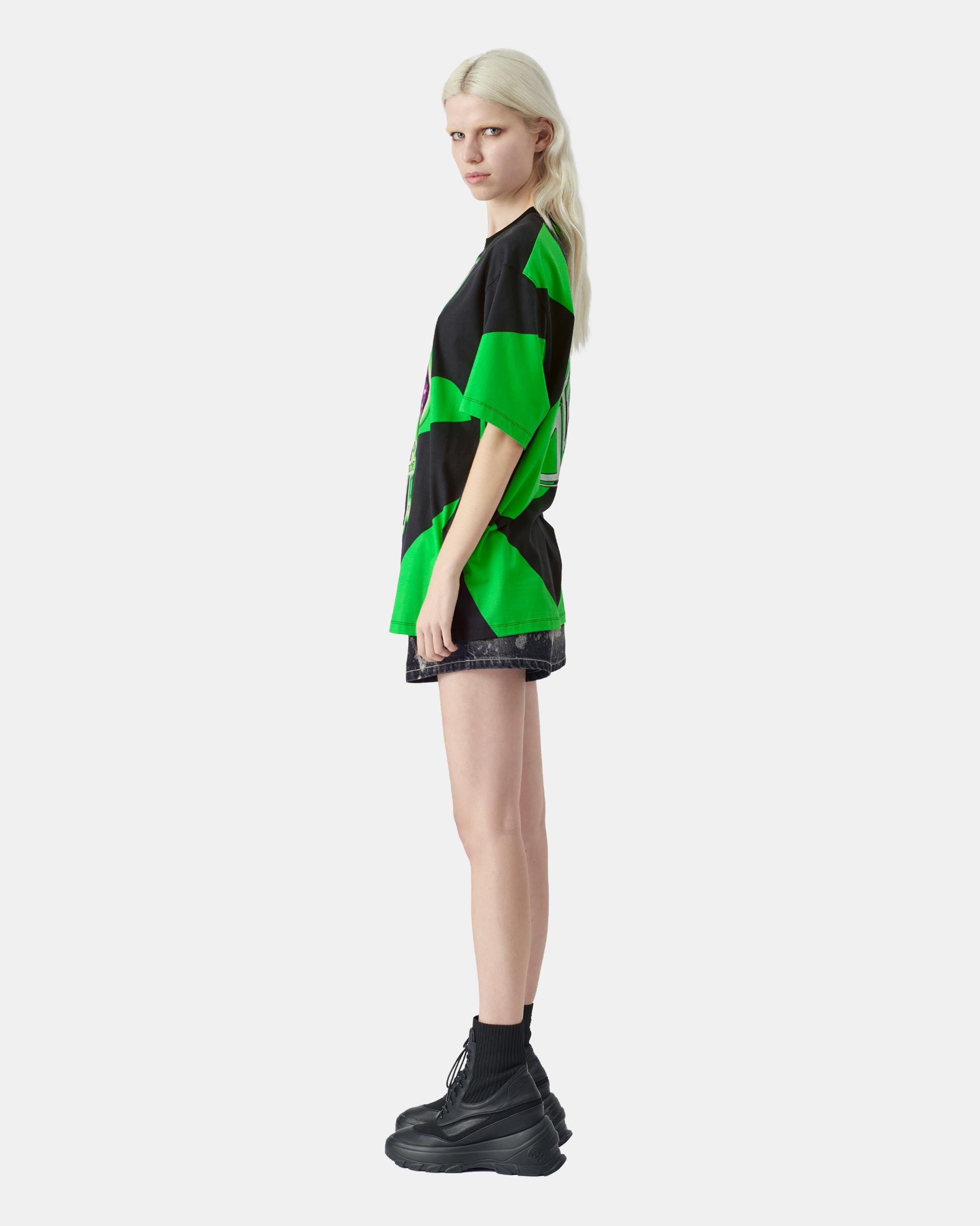 Unisex Neon Graphic Loose Fit Streetwear T-Shirt