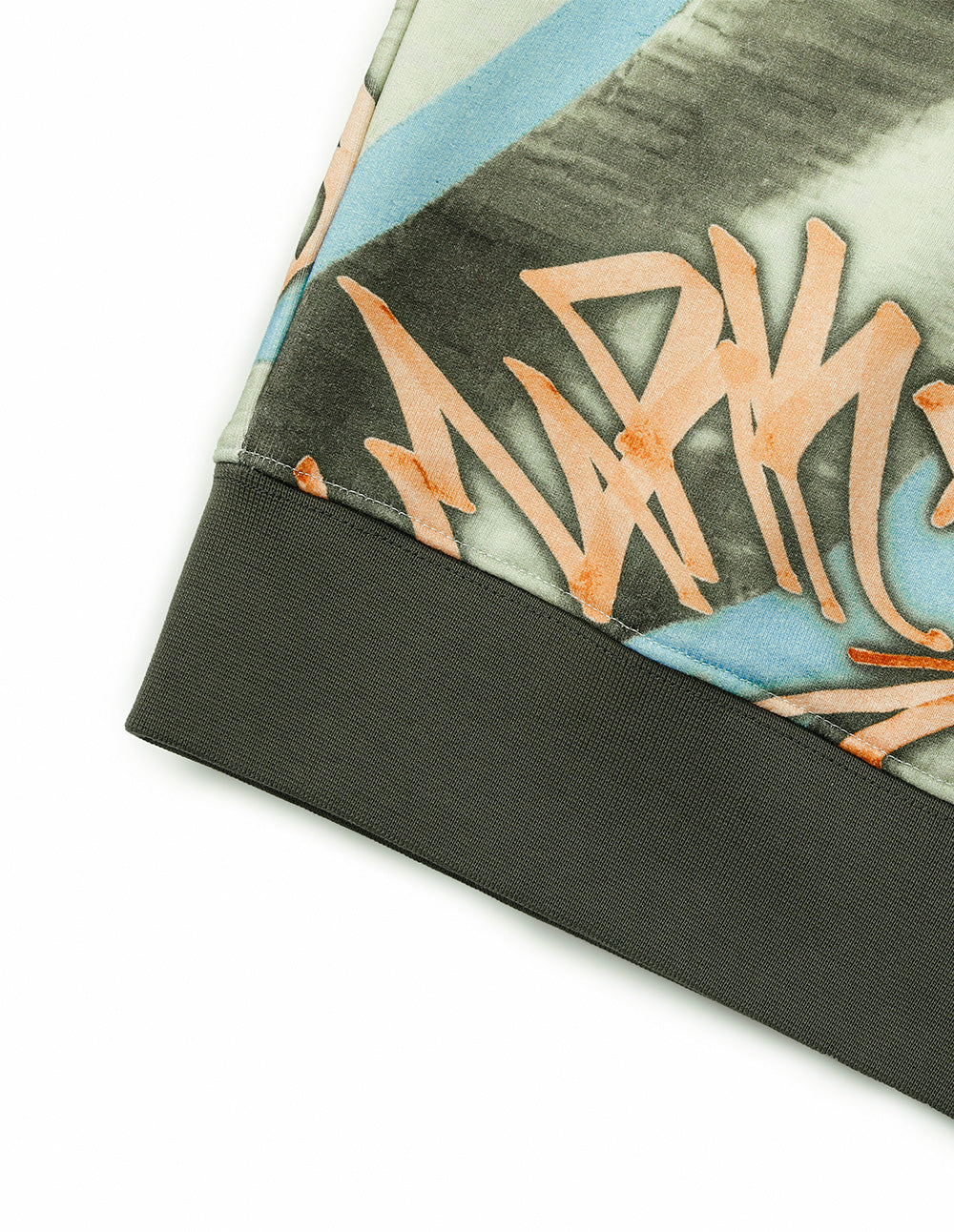 Unisex Cotton Tie-Dye Graffiti Print Loose Fit Sweatshirt