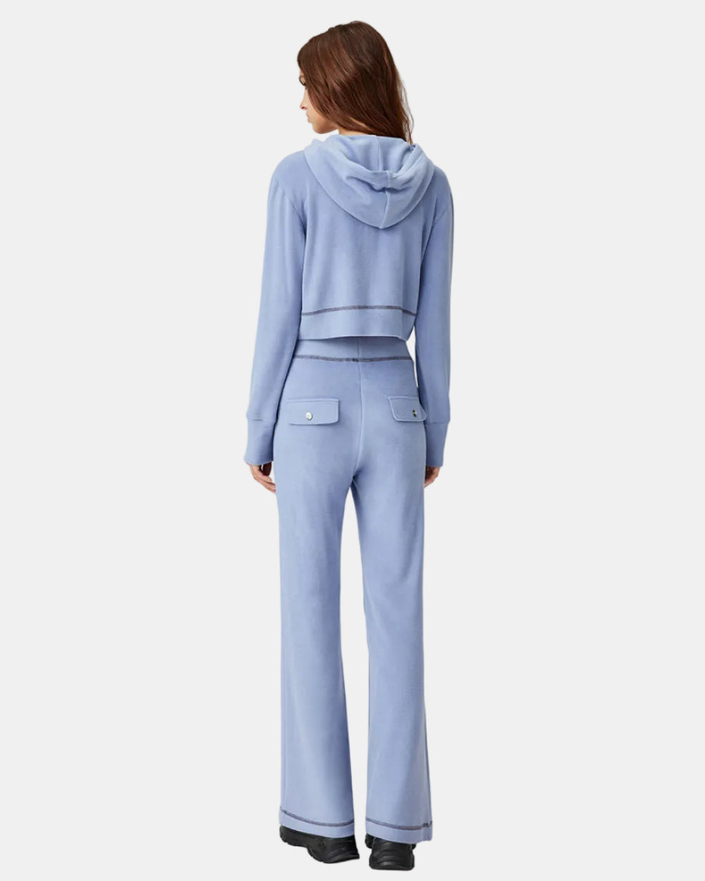Women's Elastic High Waist Wide Leg Pants