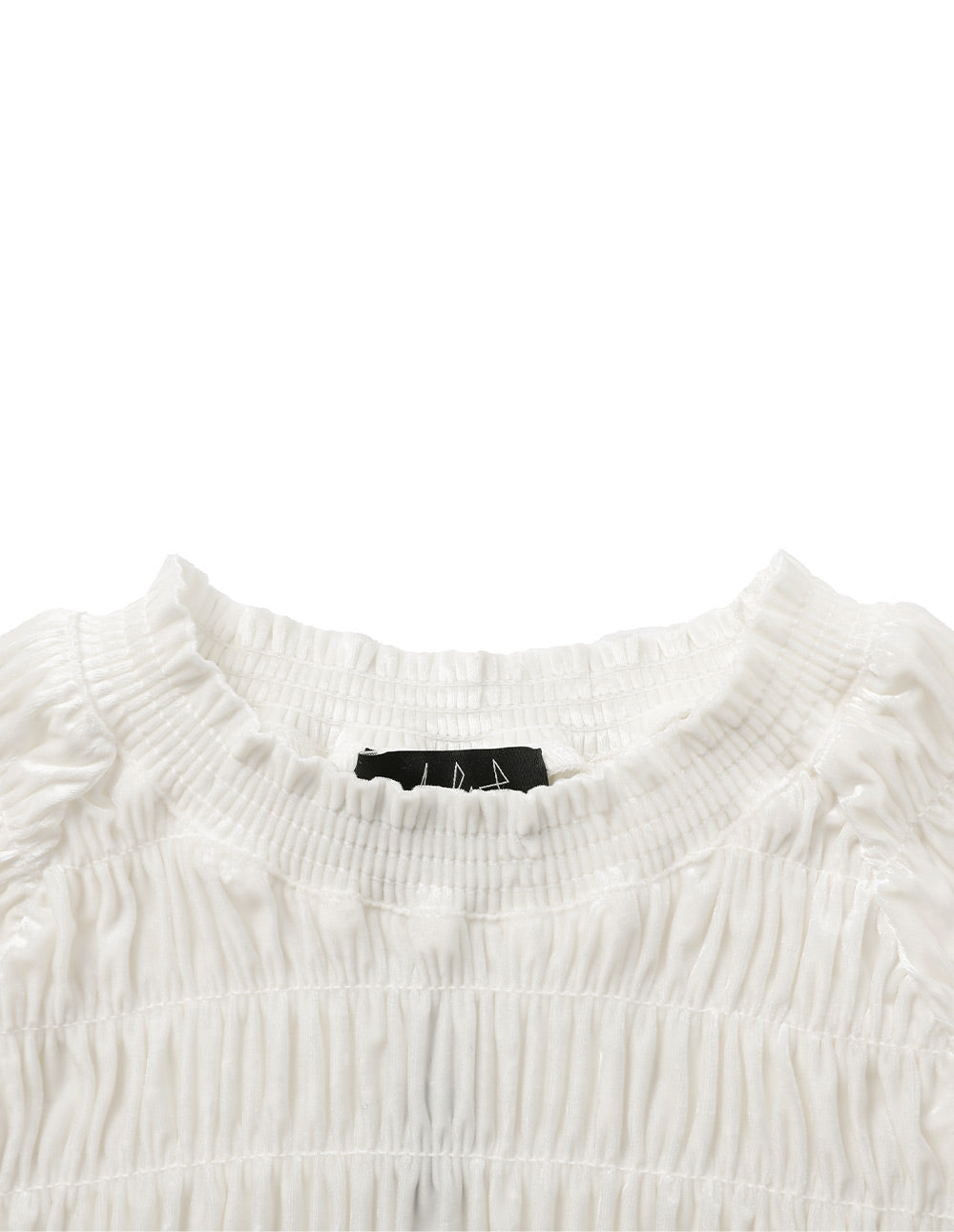 Women's Stretch Pleated Crop Top