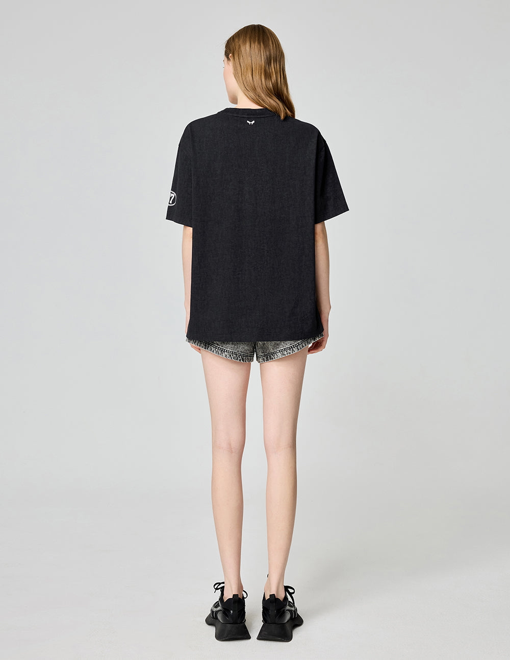 Women's Cotton Retro Logo Print T-Shirt